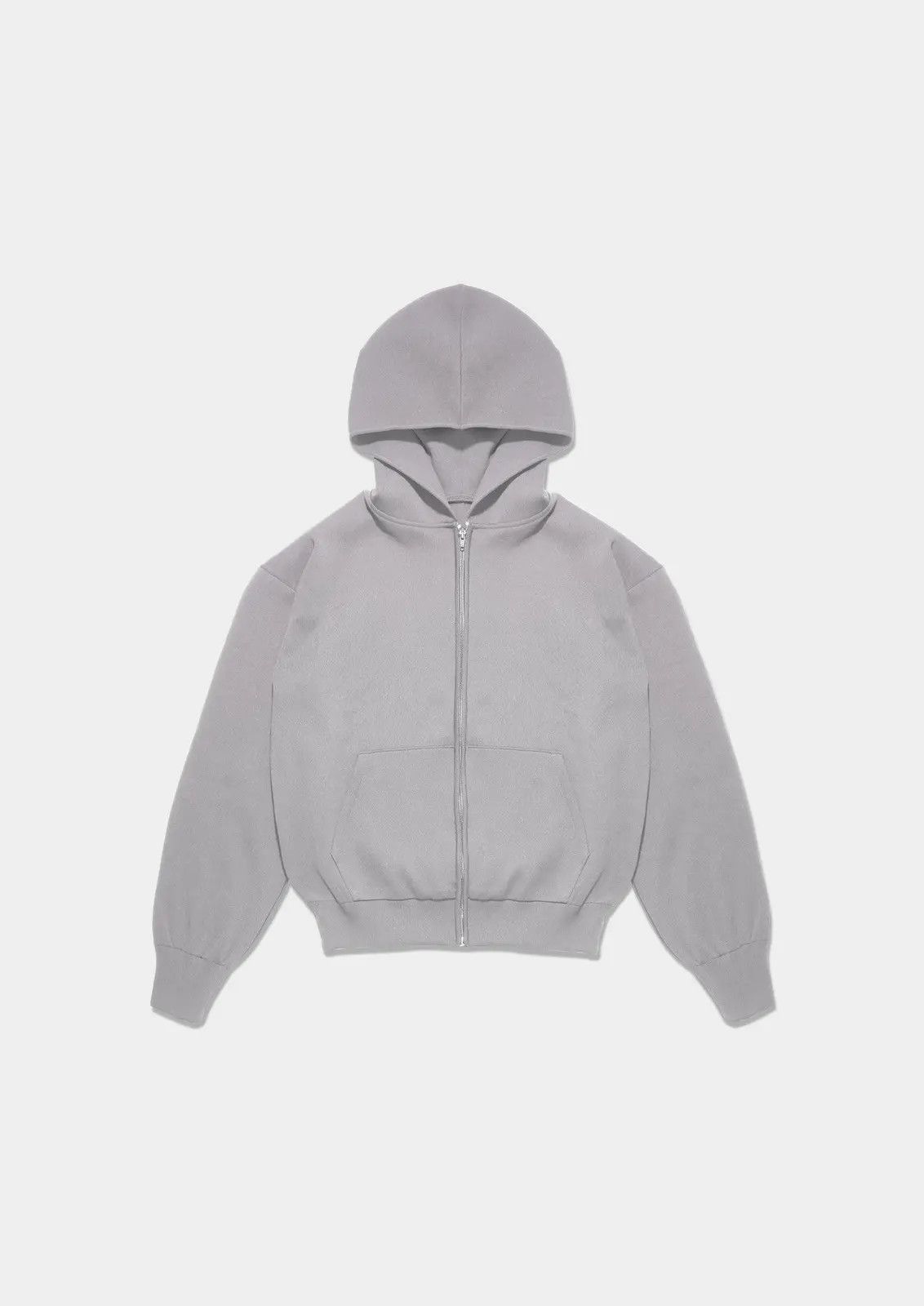 Vuja De Knit Zip-Up Plastic Hoodie Grey | Grailed