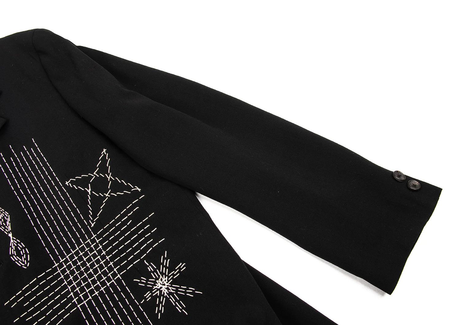 Yohji Yamamoto Yohji Yamamoto Wool Gabardine Jacket Black M Size US M / EU 48-50 / 2 - 6 Thumbnail