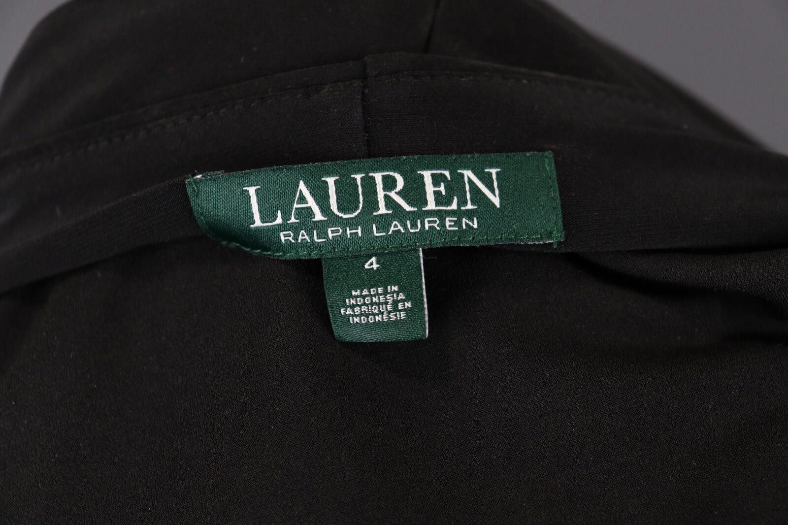 Lauren Ralph Lauren Lauren Ralph Lauren Black Cowl Neck Midi Dress Size 4 Size S / US 4 / IT 40 - 10 Thumbnail