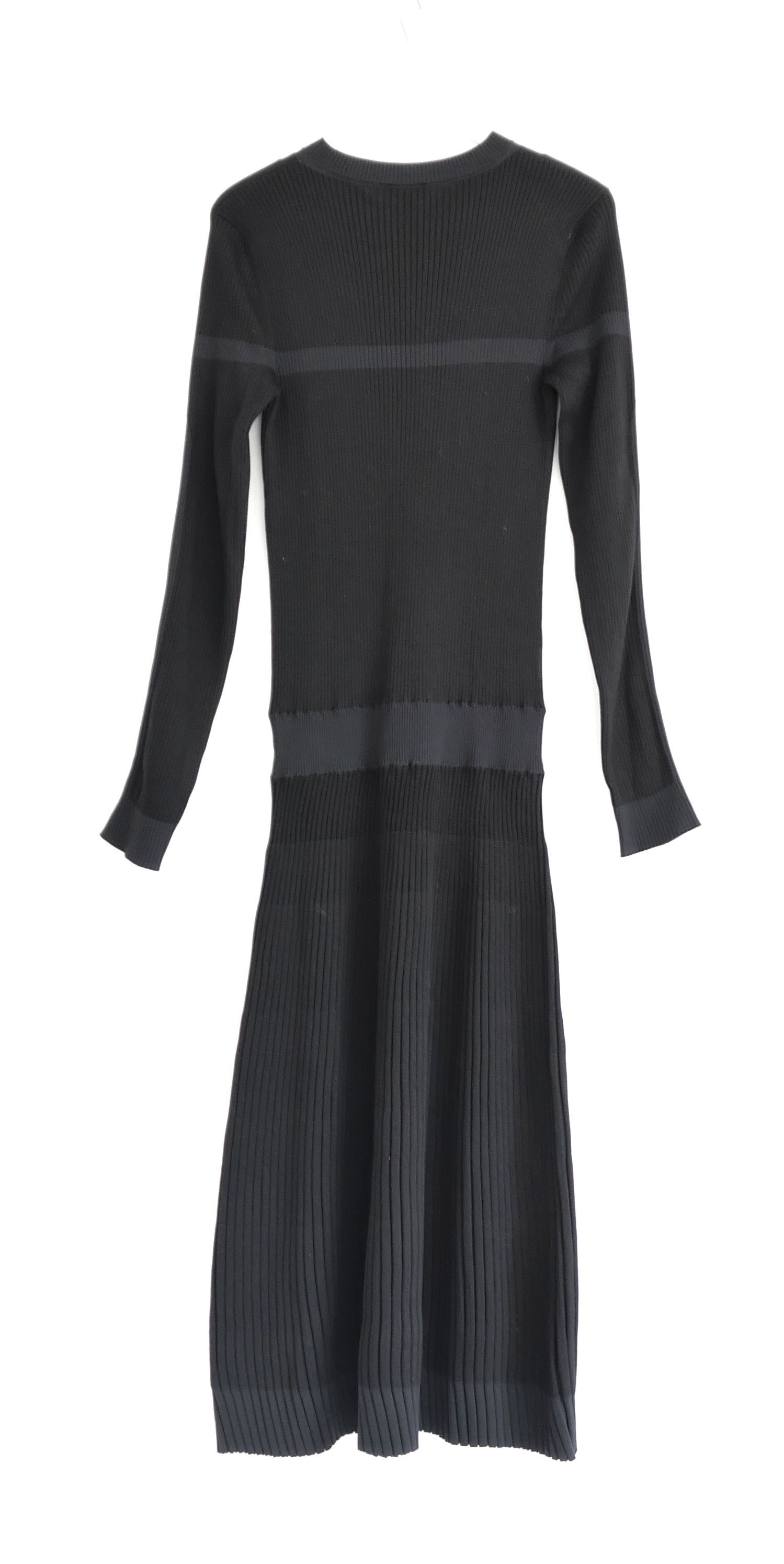 Chanel Chanel Fall 2019 19B CC Logo Ribbed Knit Dress Size S / US 4 / IT 40 - 6 Thumbnail