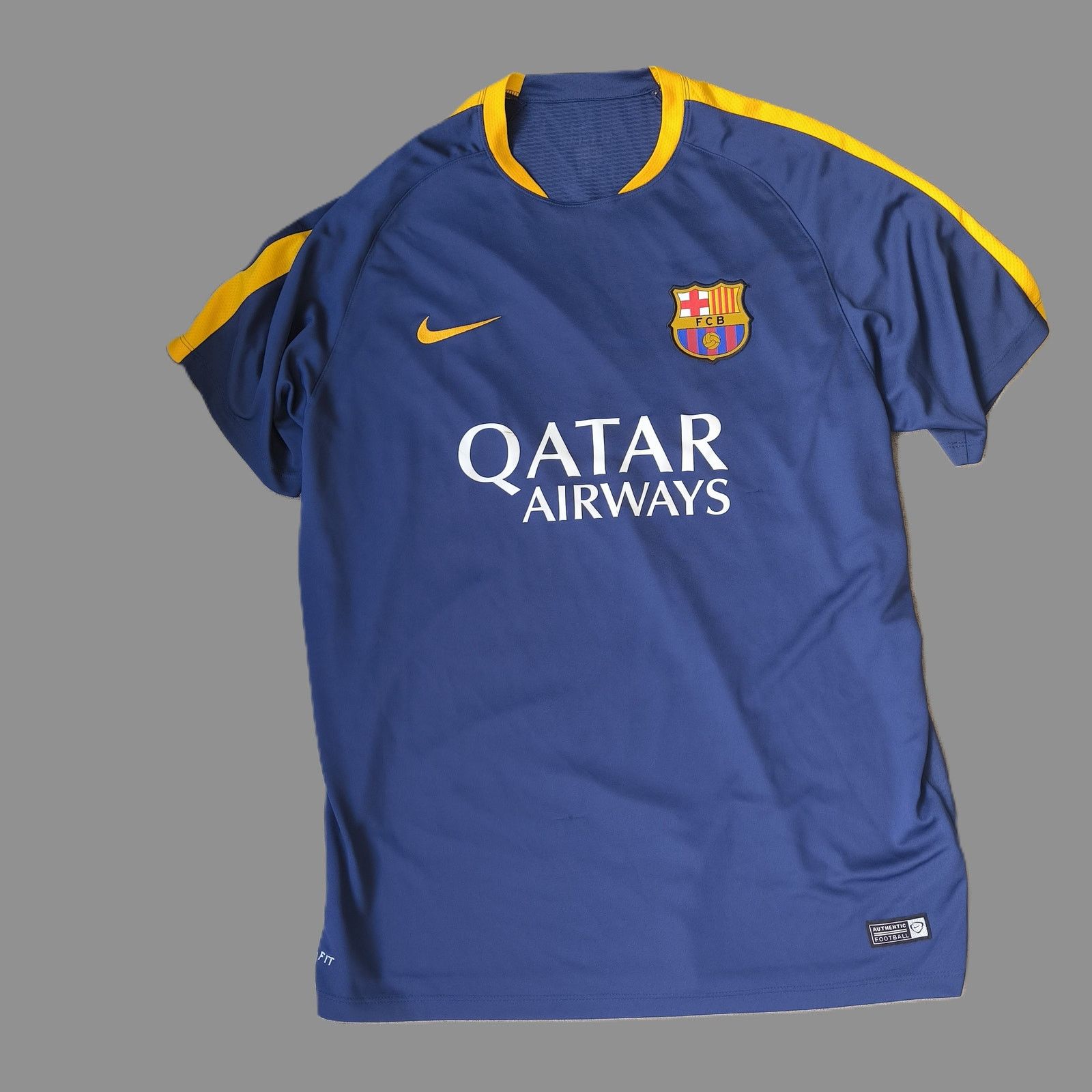 Nike Barcelona Jersey 2015-16 Shirt Camiseta Blue Nike 658789-426