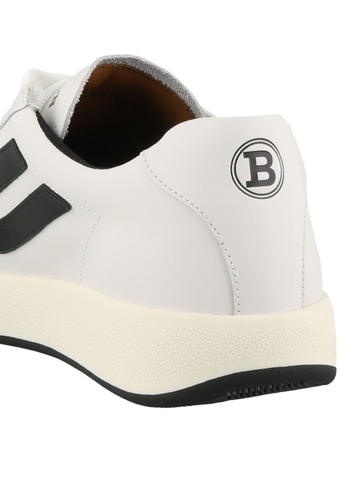 Bally o1y1224 Leather Low-Top Sneakers in White/Black Size US 6 / EU 39 - 4 Thumbnail
