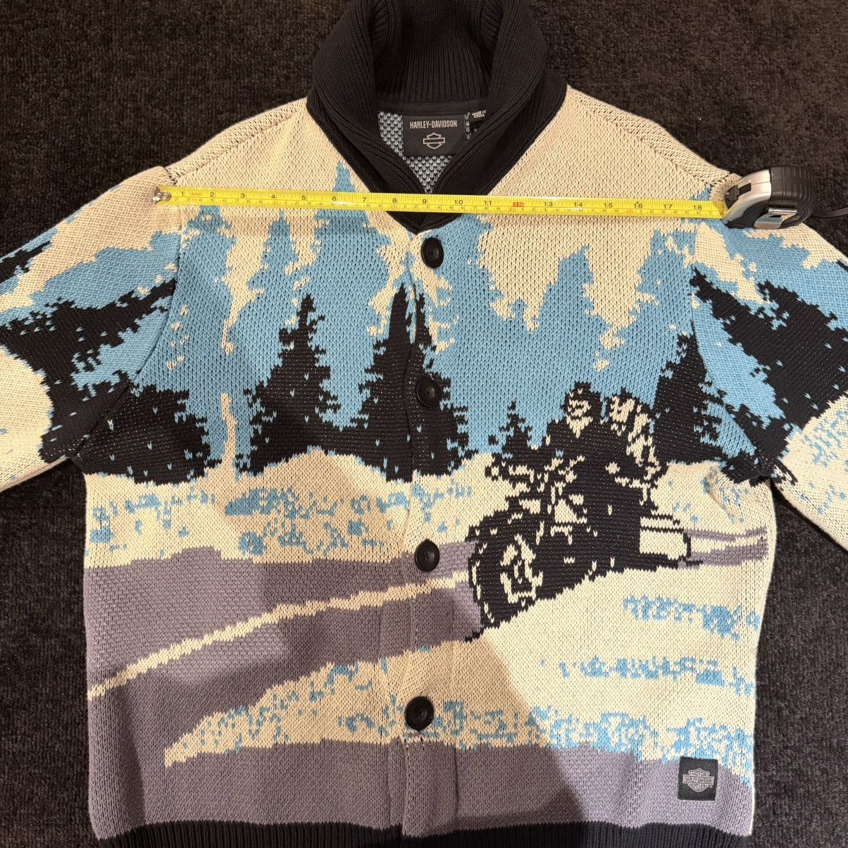 Harley Davidson Harley Davidson Cardigan Sweater Knit Winter Motorcycles Size US M / EU 48-50 / 2 - 17 Thumbnail
