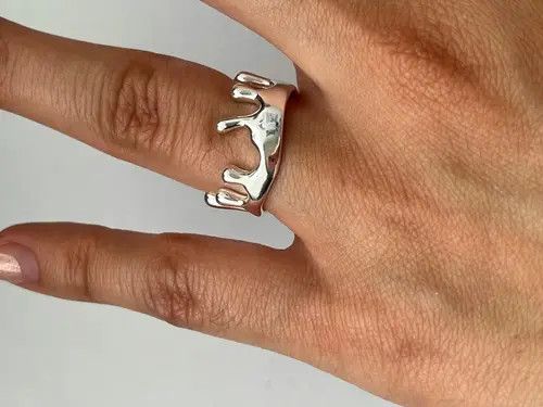 Other Irregular Design Punk Star Tail Open Ring Size ONE SIZE - 2 Thumbnail