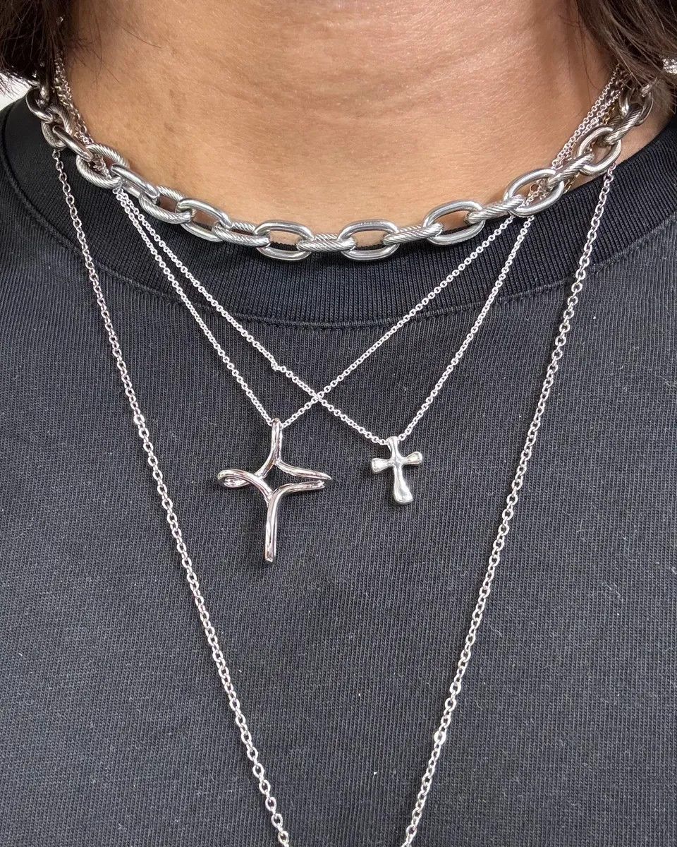 Dolce & Gabbana 2000s Dolce & Gabbana Mixed Chain Necklace Size ONE SIZE - 2 Thumbnail