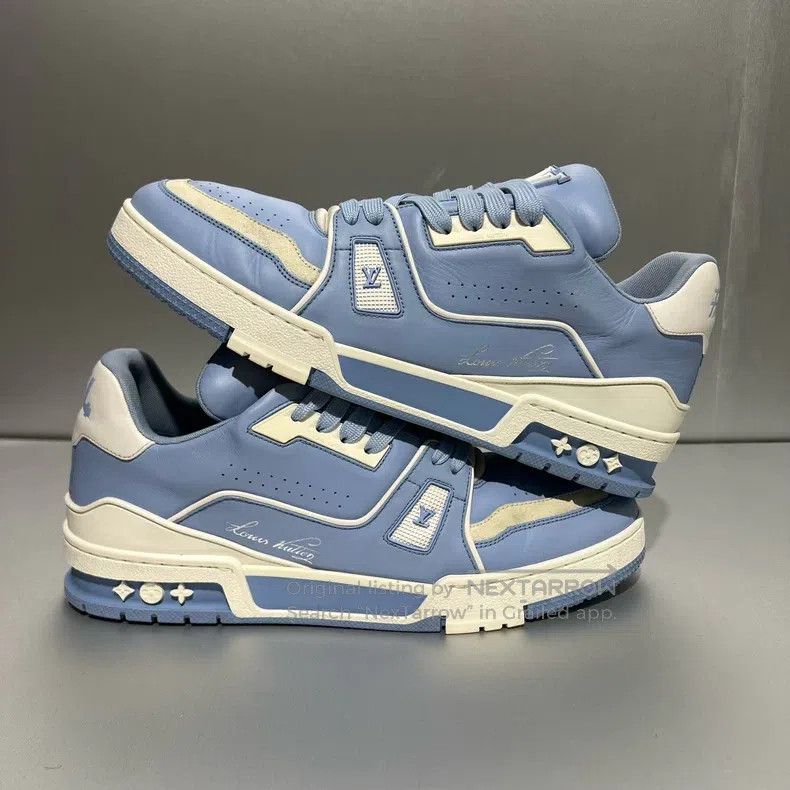 Louis Vuitton Louis Vuitton Trainer Sky Blue Board Shoes Size US 8.5 / EU 41-42 - 3 Thumbnail