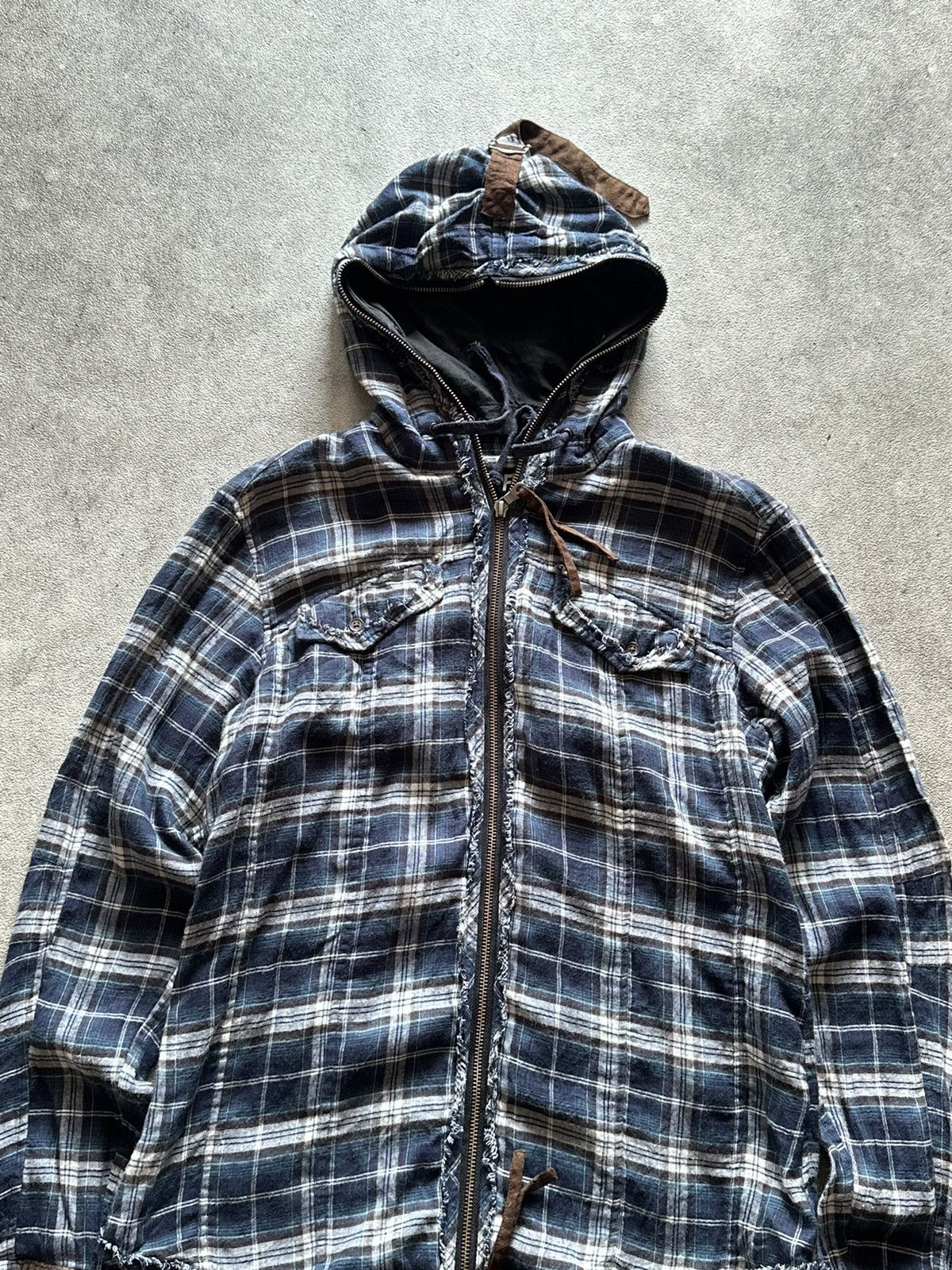 If Six Was Nine 90s Japanese PPFM Plaid Flannel Zip Up Punk LGB Jacket Size US M / EU 48-50 / 2 - 4 Thumbnail