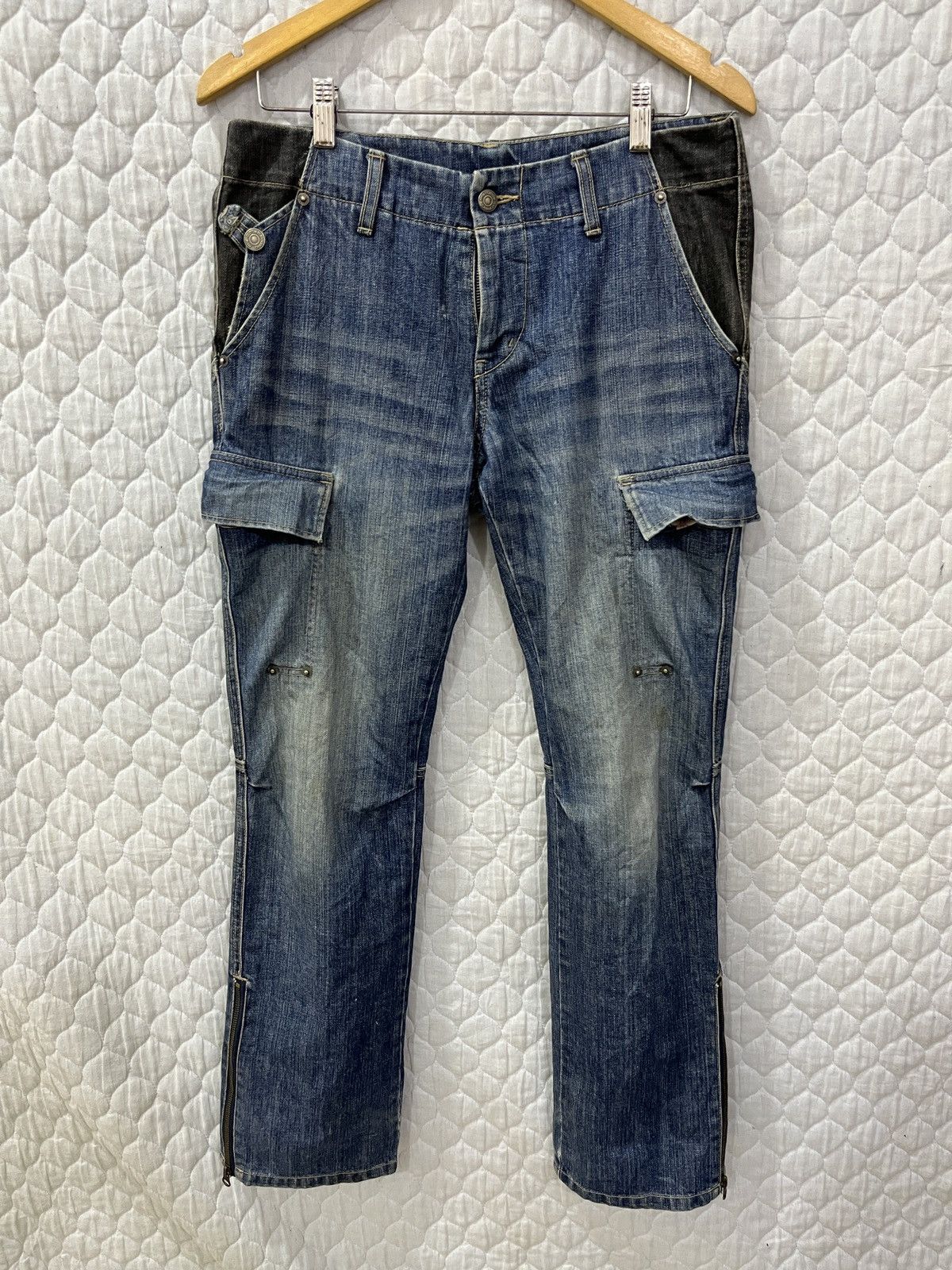 Le Grande Bleu (L.G.B.) 🔥🔥🔥ARCHIVE PPFM PATCHWORK DENIM Size US 33 - 2 Thumbnail