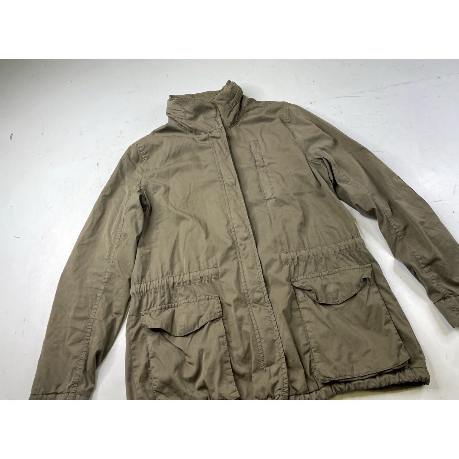 James Perse James Perse Standard Utility Hooded Jacket Parka Women M Olive Green Size 2 Medium Size M / US 6-8 / IT 42-44 - 2 Thumbnail