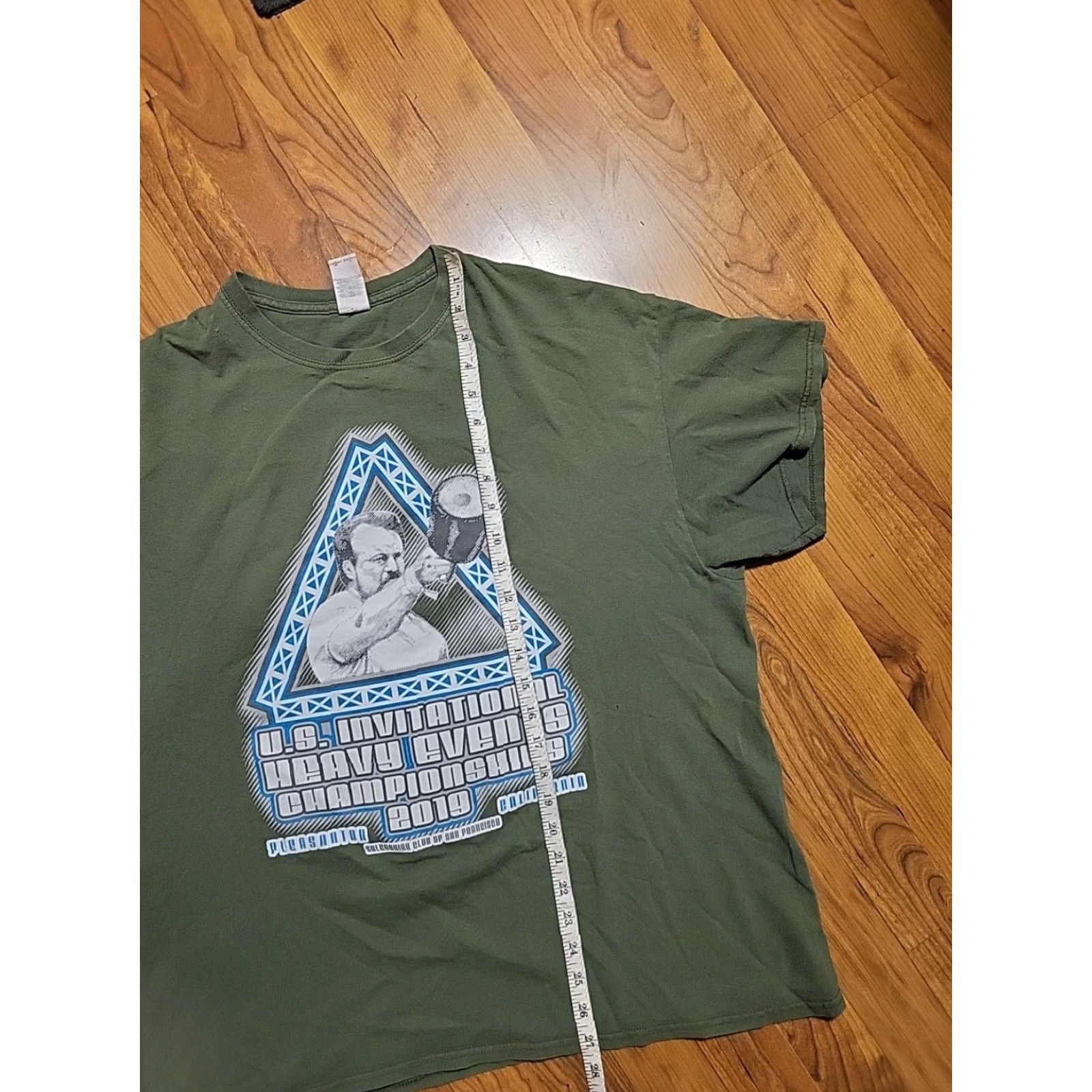 Gildan U.S. Heavy Events Tshirt Caledonion Club Championship 2019 XL SS Green Lifting - Gildan - Men - T-Shirt Size US XL / EU 56 / 4 - 3 Thumbnail