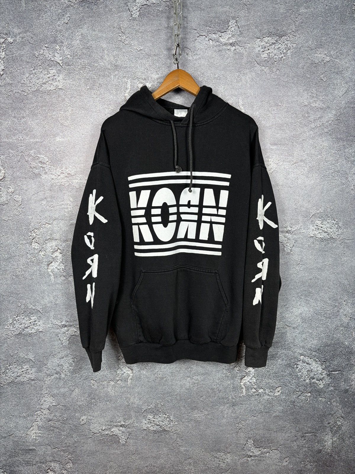 Vintage Vintage Korn Adidas Band Hoodie Size Xl Size US XL / EU 56 / 4 - 1 Thumbnail