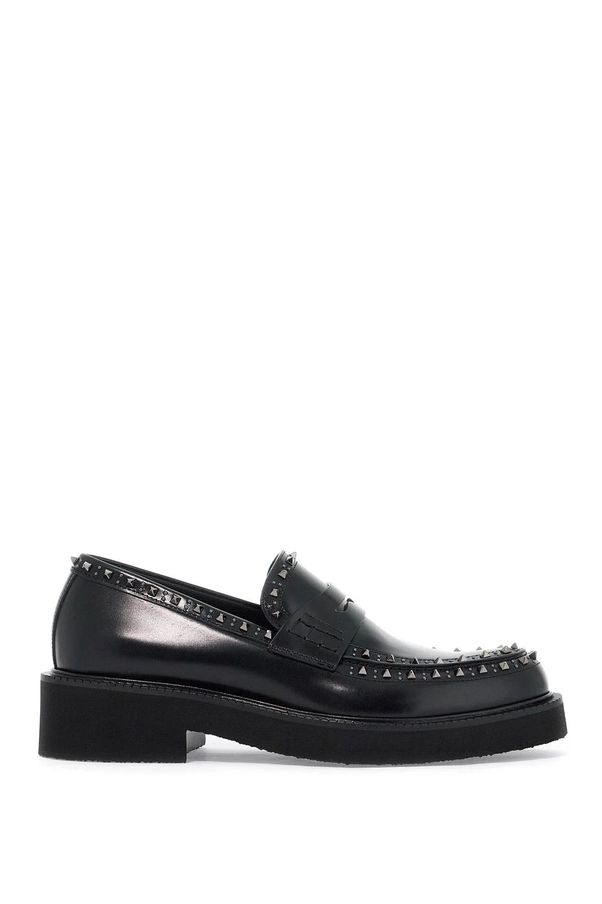 Valentino o1s22i1n1224 Gentleglam Leather Loafers in Black Size US 11 / EU 44 - 1 Thumbnail