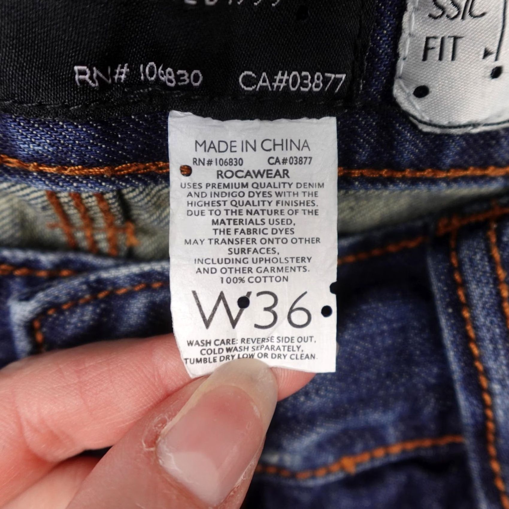 Rocawear Rocawear Jeans Mens 36x32 Blue Classic Fit Distressed Denim Relaxed Hip Hop Y2K Size US 36 / EU 52 - 3 Thumbnail