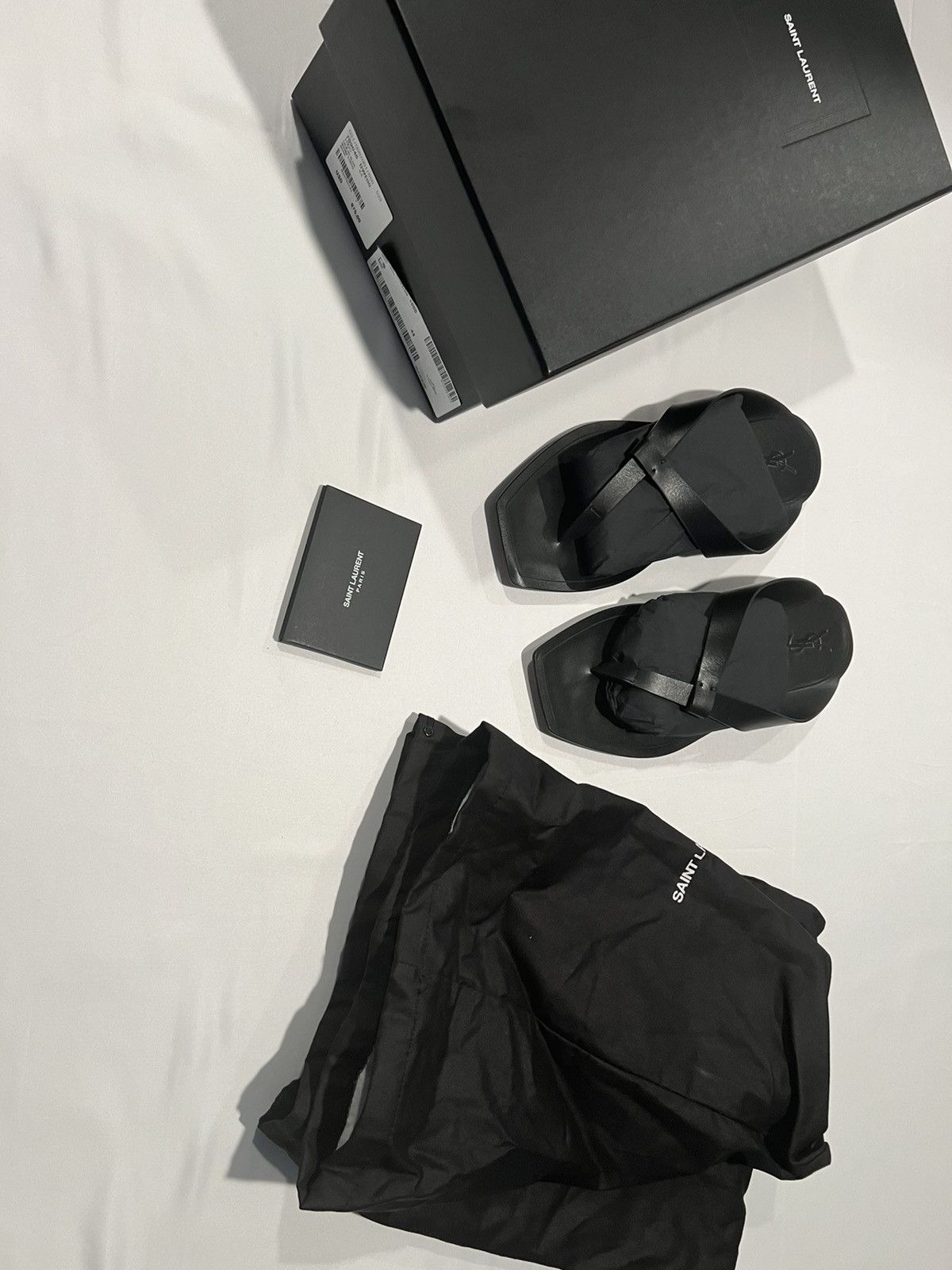 Saint Laurent Paris Saint Laurent men’s slides. 44/11. $890 Size US 11 / EU 44 - 1 Thumbnail
