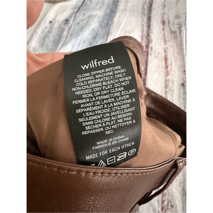Other NWT Wilfred “Melina” Women's High-Rise Faux Leather Straight Size 28" / US 6 / IT 42 - 9 Thumbnail