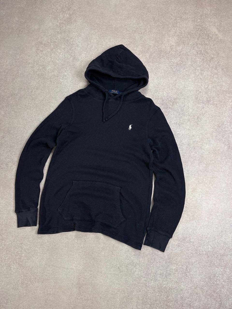 Polo Ralph Lauren × Vintage Vintage Polo Ralph Laufen Waffle Boxy Hoodie M Size US M / EU 48-50 / 2 - 2 Thumbnail
