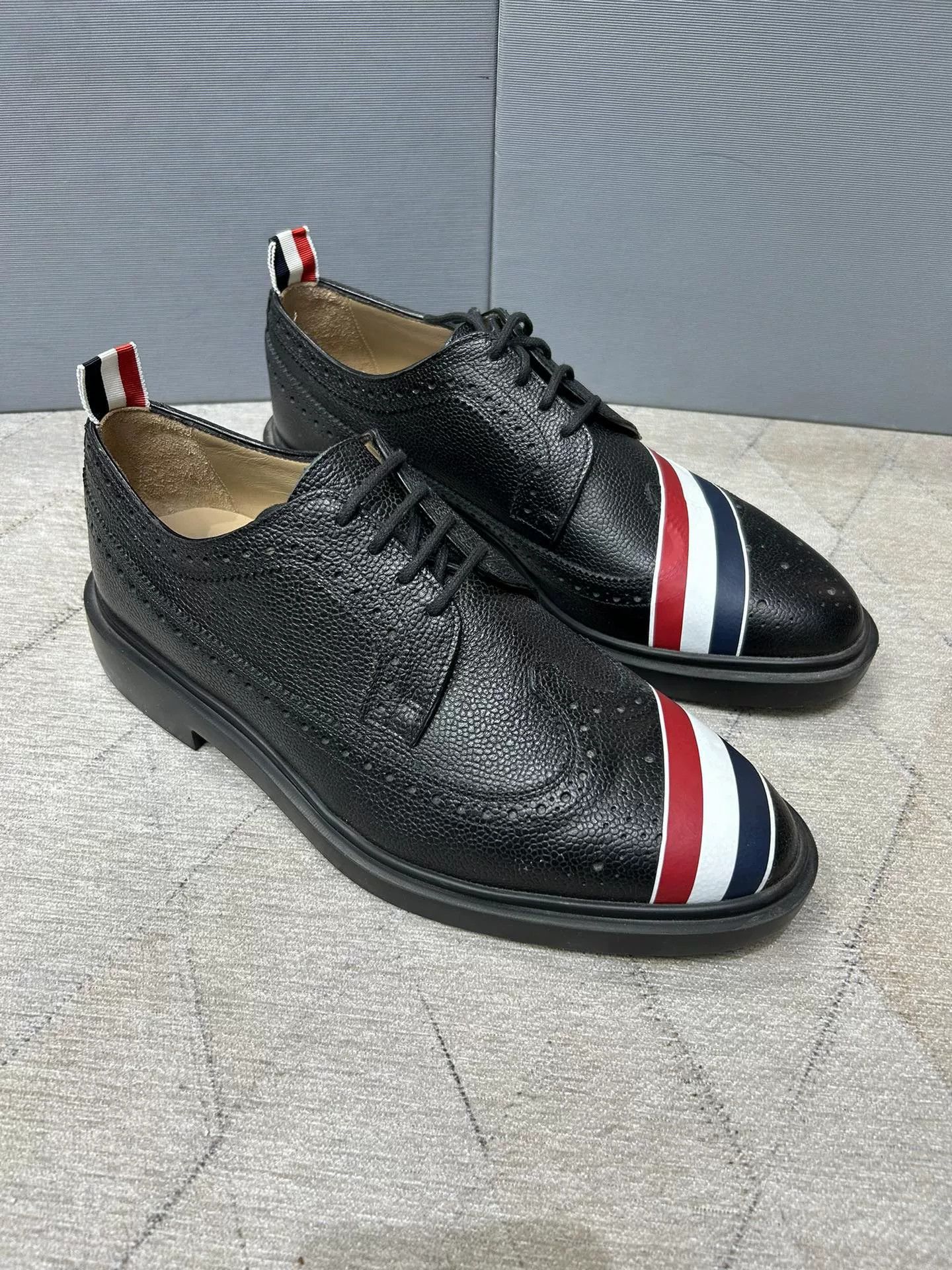 Thom Browne Thom Browne Three-Stripe Brogue Shoes Size US 9 / EU 42 - 1 Thumbnail