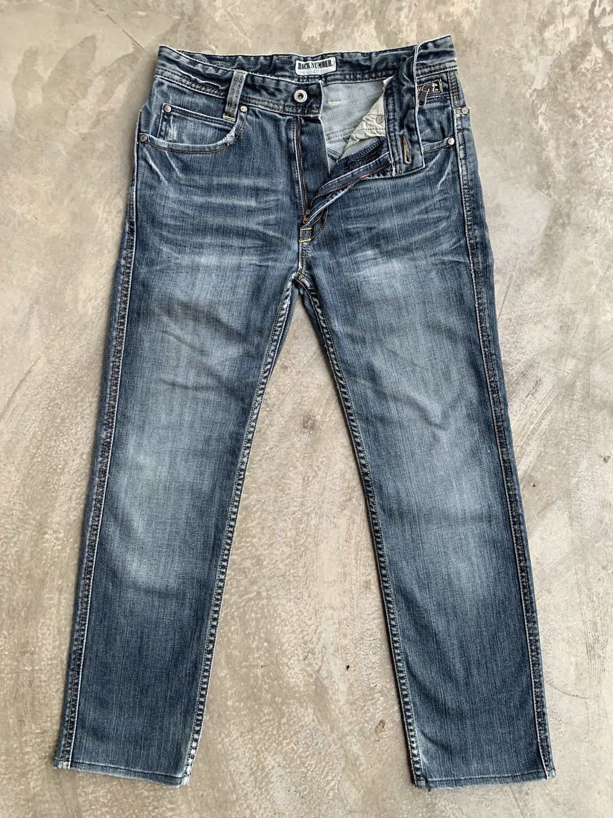 Designer × Japanese Brand Back Number zipper Side Pocket Size US 29 - 1 Thumbnail