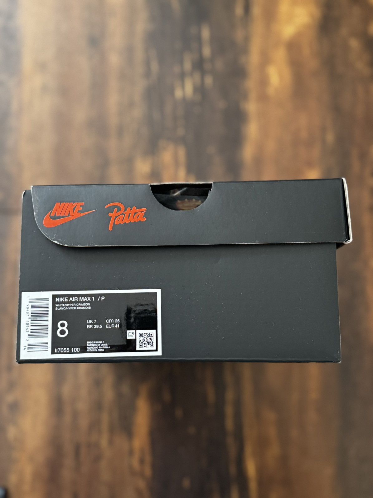Nike × Patta Patta X Nike Air Max 1/P White/ Hyper Crimson-Pure Platinum Size US 8 / EU 41 - 2 Thumbnail