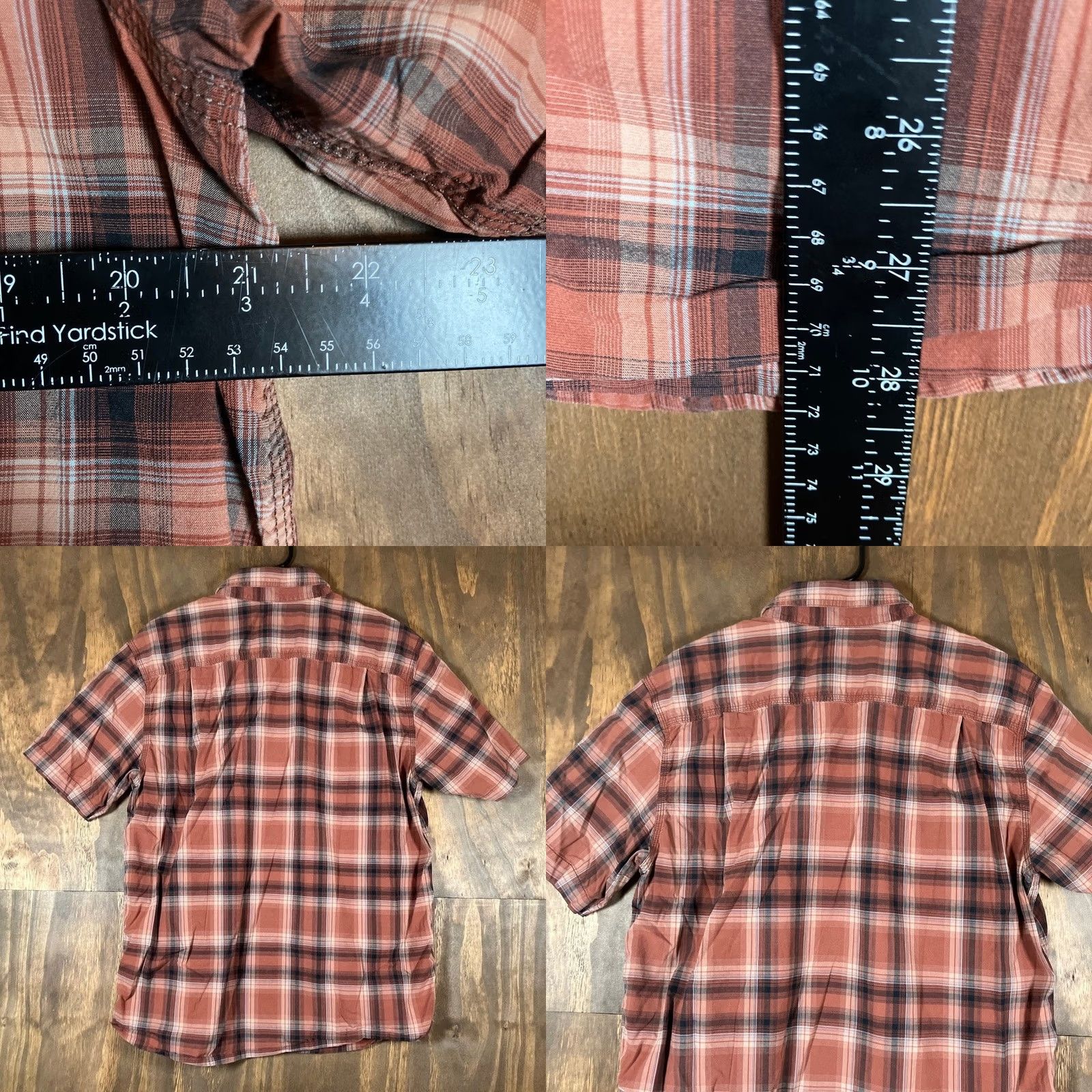 Carhartt Carhartt Shirt Mens Burnt Orange Plaid Pearl Snap Relaxed Fit Stretch Large Size US L / EU 52-54 / 3 - 8 Thumbnail