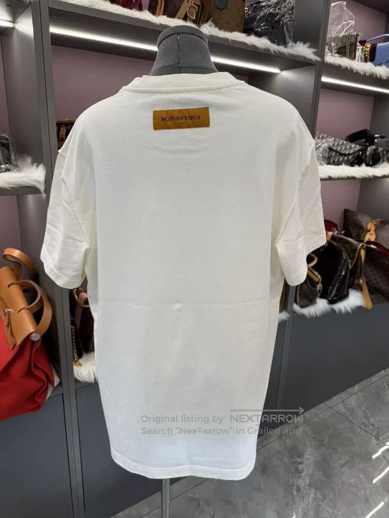 Louis Vuitton Louis Vuitton White full print small plane short sleeve T- Size US XL / EU 56 / 4 - 4 Thumbnail