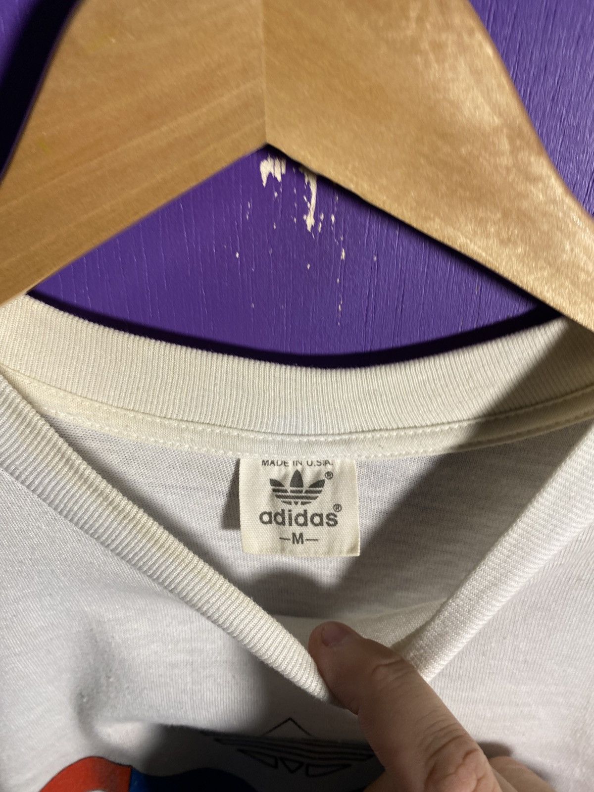 Adidas Vintage 80s Adidas team USA olympics t-shirt Size US M / EU 48-50 / 2 - 4 Thumbnail
