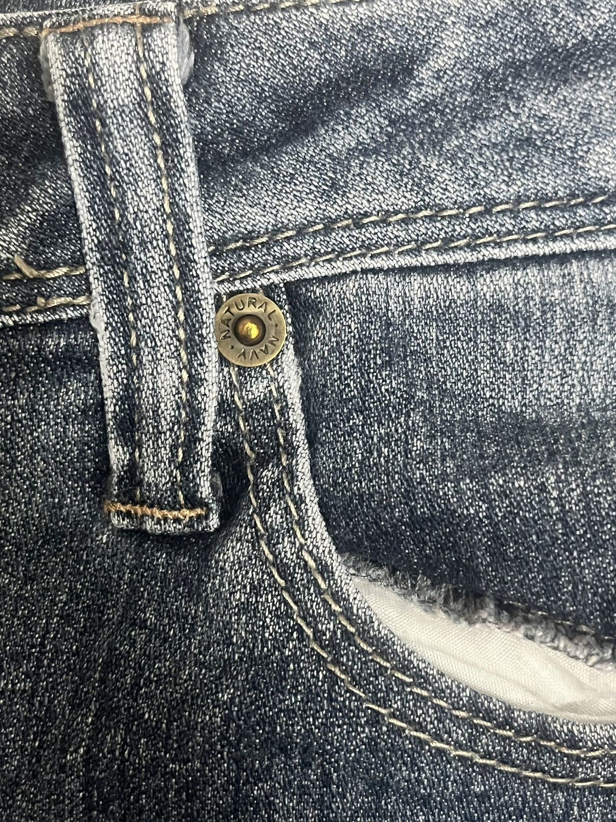 Junya Watanabe Navy Natural Flare Denim Size US 33 - 6 Thumbnail