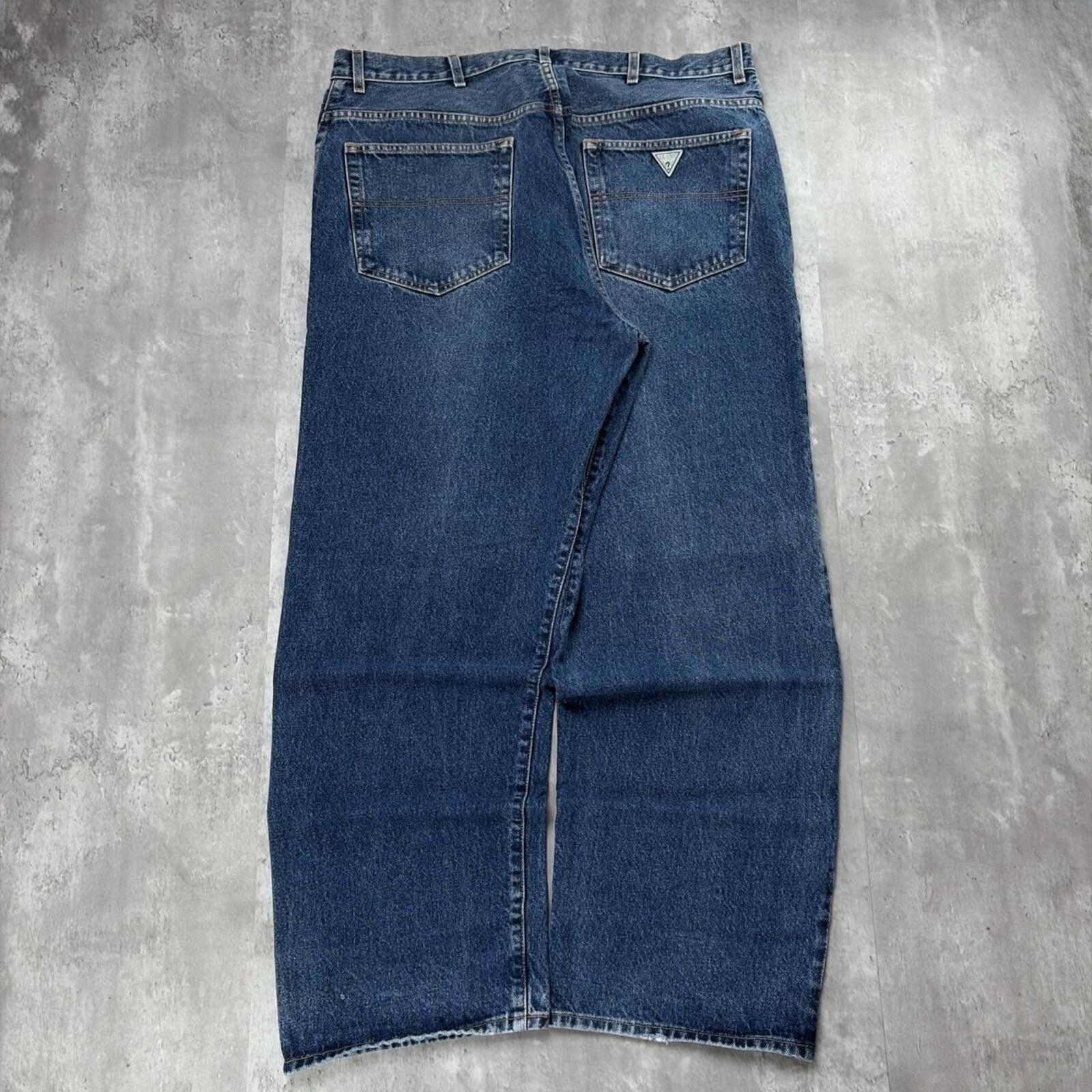 Other Y2K Blue Guess USA Grunge Baggy Skater Denim Jeans Size US 40 / EU 56 - 1 Thumbnail