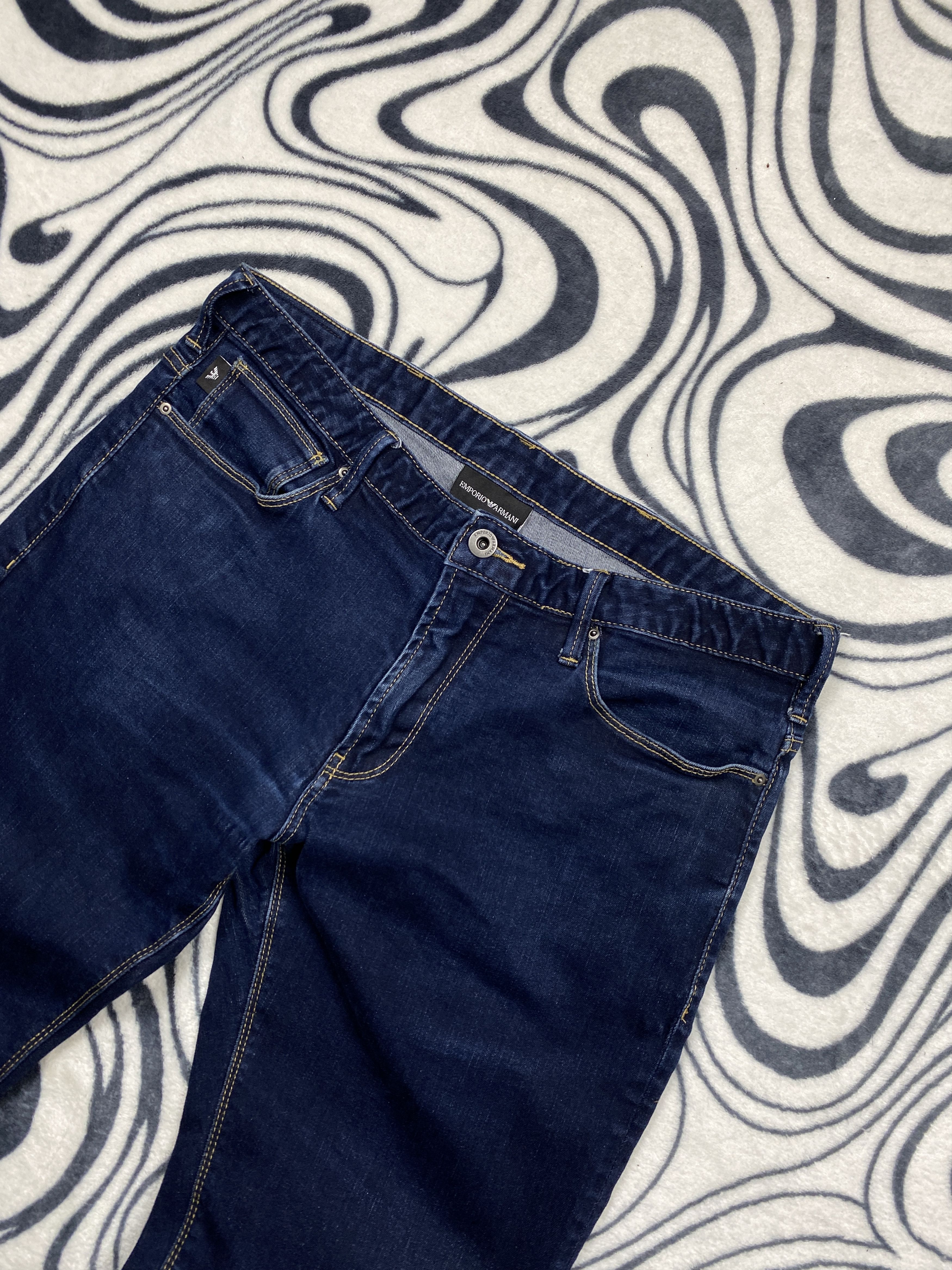 Armani Emporio Armani Mens Denim Pants Y2K Jeans Size US 34 / EU 50 - 3 Thumbnail