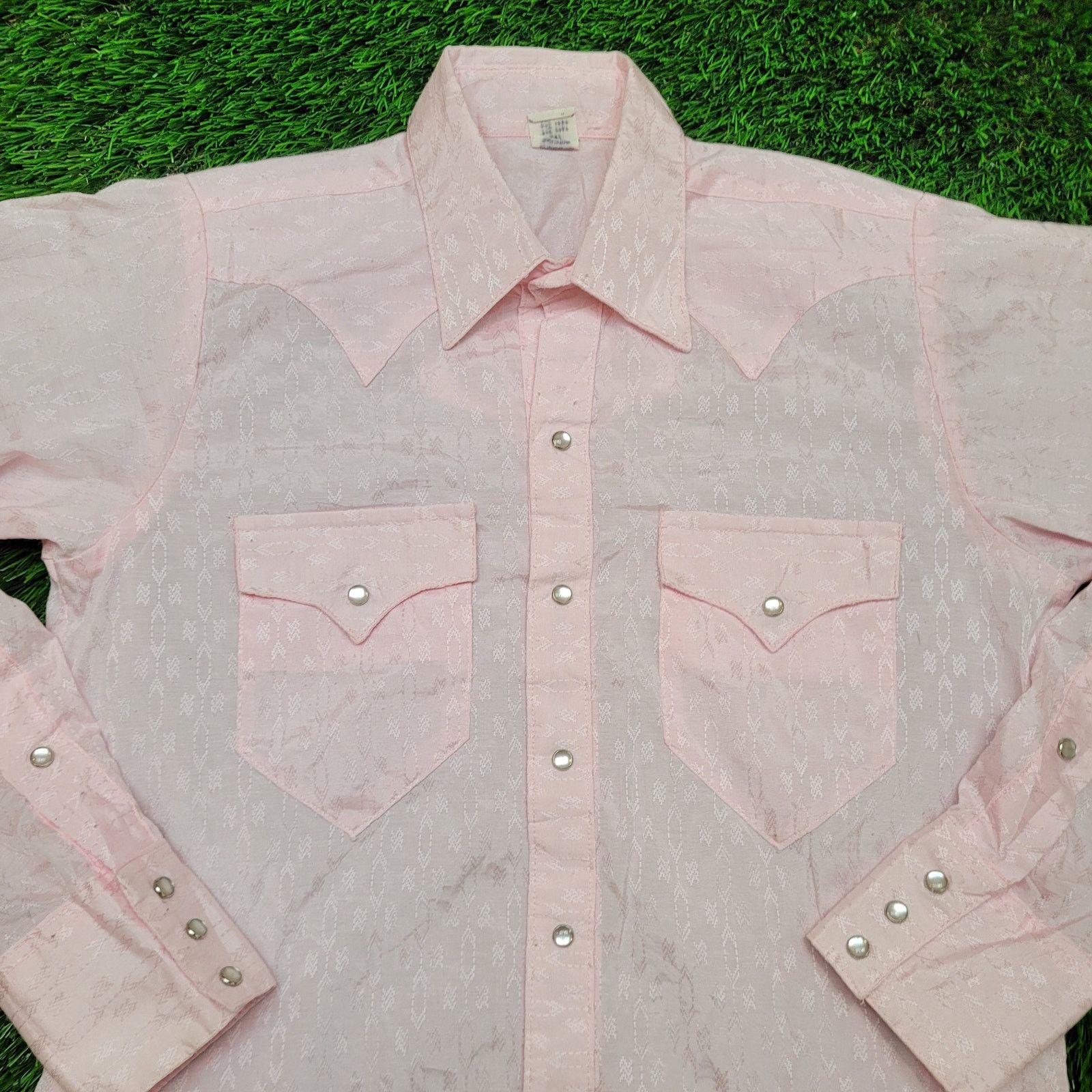 Rockmount Ranch Wear VTG 70s Rockmount Ranch Wear Pearl Snap Shirt M Jacquard USA Size US M / EU 48-50 / 2 - 3 Thumbnail
