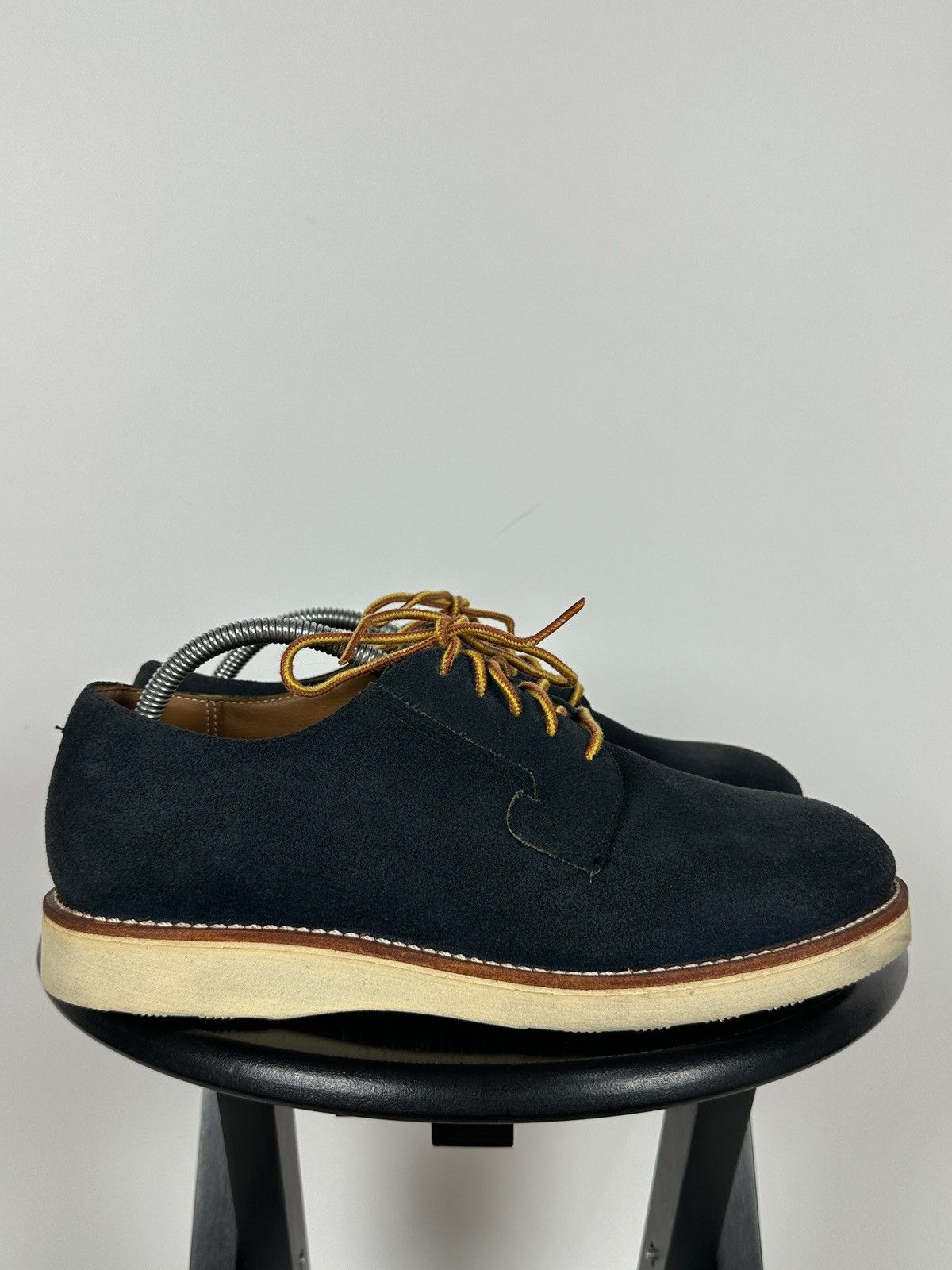 Red Wing Red Wing Postman Navy Blue Suede Oxford Shoes Size US 9 / EU 42 - 4 Thumbnail