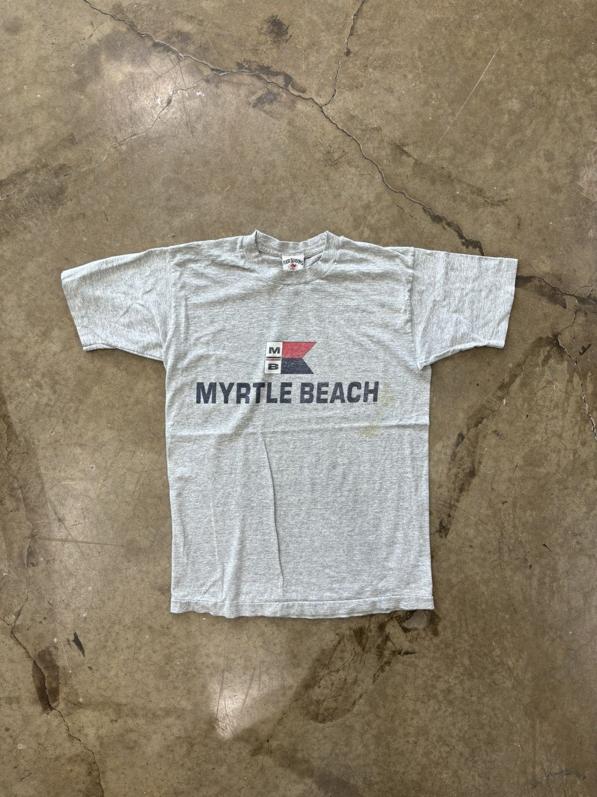 Vintage Vintage Myrtle Beach Four Seasons Single Stitch Tee Medium Size US M / EU 48-50 / 2 - 2 Thumbnail