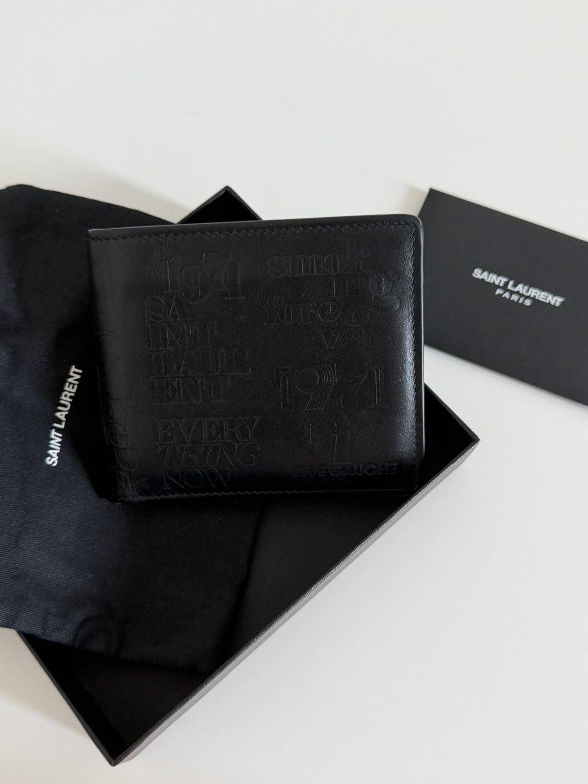Yves Saint Laurent YSL Wallet Yves Saint Laurent “Smoking Forever” Rare Wallet Size ONE SIZE - 10 Thumbnail