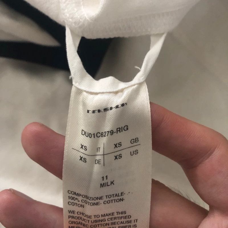 Rick Owens Drkshdw Rick Owens DRKSHDW Off-White Crewneck Sweatshirt Size US XS / EU 42 / 0 - 4 Thumbnail