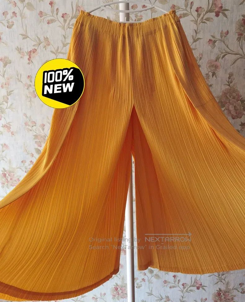Issey Miyake Issey Miyake size:2 Yellow Trousers Size 23" - 6 Thumbnail