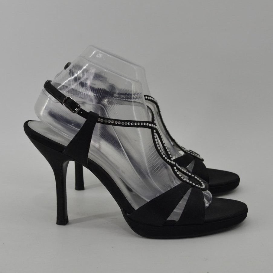 Other The Touch of Nina Sz 10 Black Satin Mother of the Bride Size US 10 / IT 40 - 3 Thumbnail