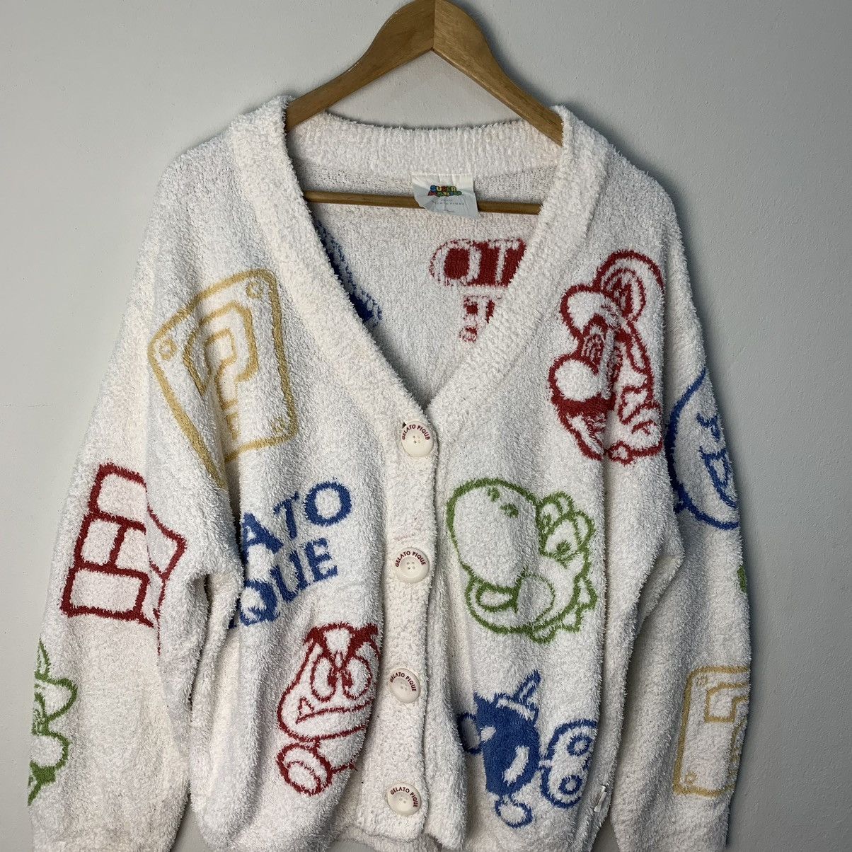 Nintendo Nintendo Super Mario X Gelato Pique Fleece Cardigan Size L Size ONE SIZE - 6 Thumbnail