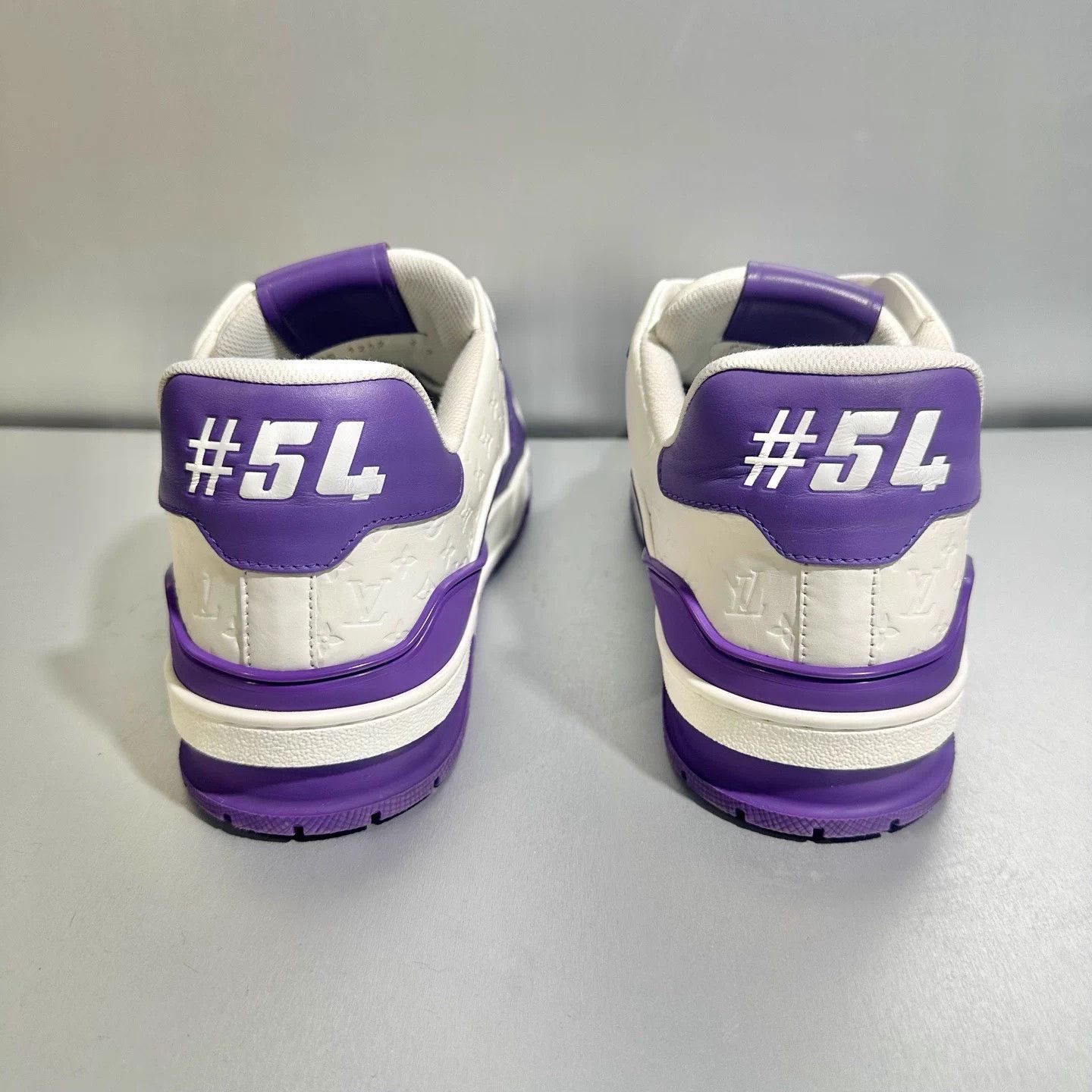 Louis Vuitton Louis Vuitton Trainer White Purple 9/43 Velcro Mint Size US 9 / EU 42 - 5 Thumbnail