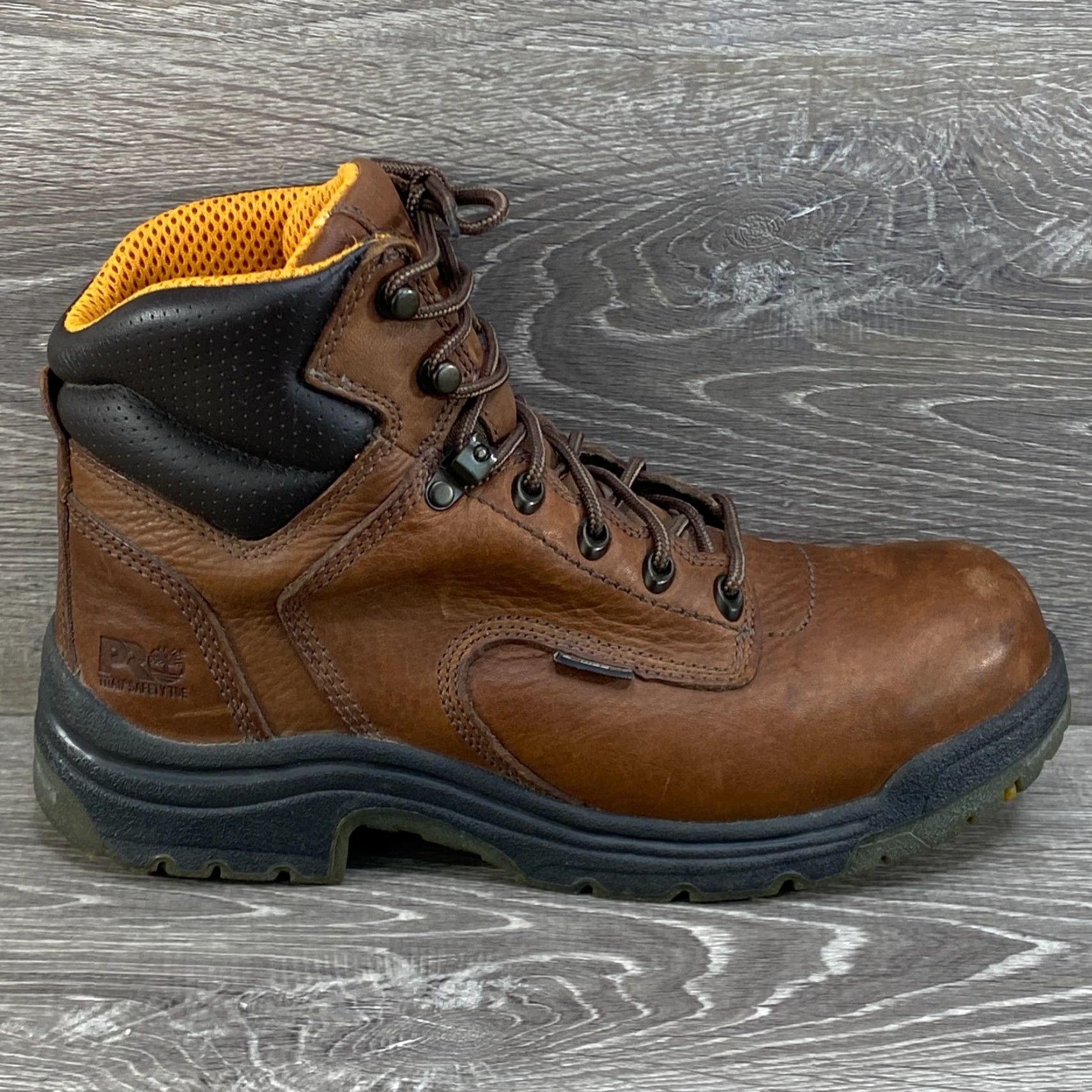 Timberland Timberland Pro Series Womens 10 M Brown Leather Titan Boots Safety Toe Power Fit Work - Timberland Pro Series - Work Size US 10 / IT 40 - 2 Thumbnail
