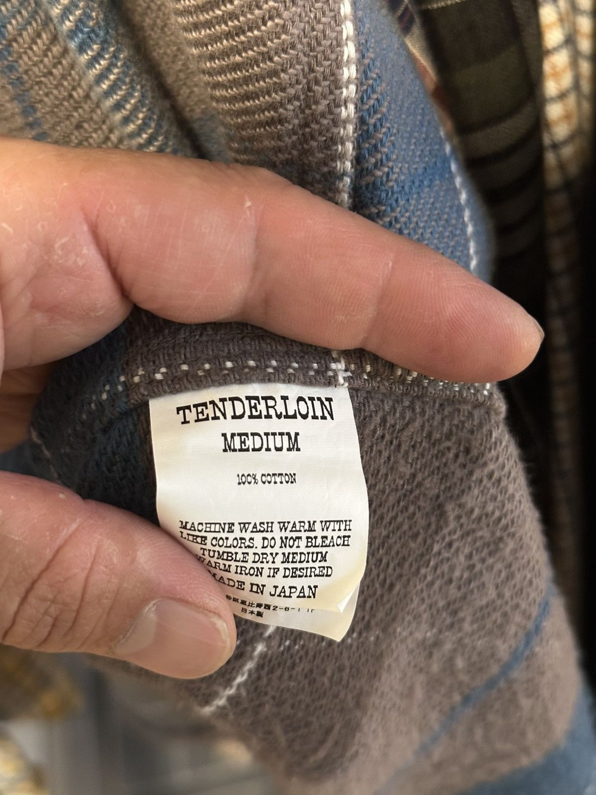 Tenderloin Tenderloin - Wool Check Overshirt - Size M - Japan flannel Size US M / EU 48-50 / 2 - 6 Thumbnail