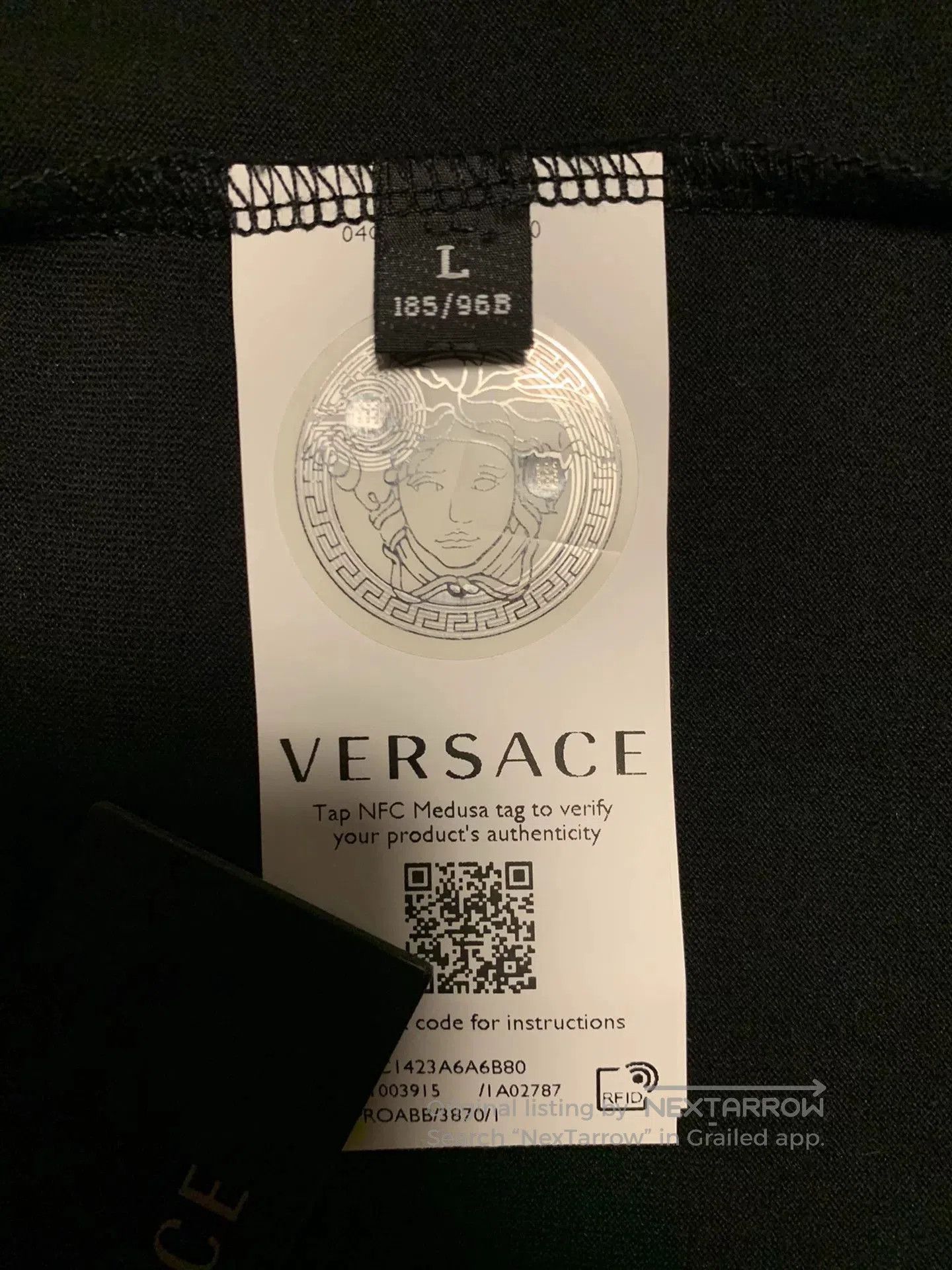 Versace Versace Men's Embroidered Logo T-shirt. Size US L / EU 52-54 / 3 - 5 Thumbnail