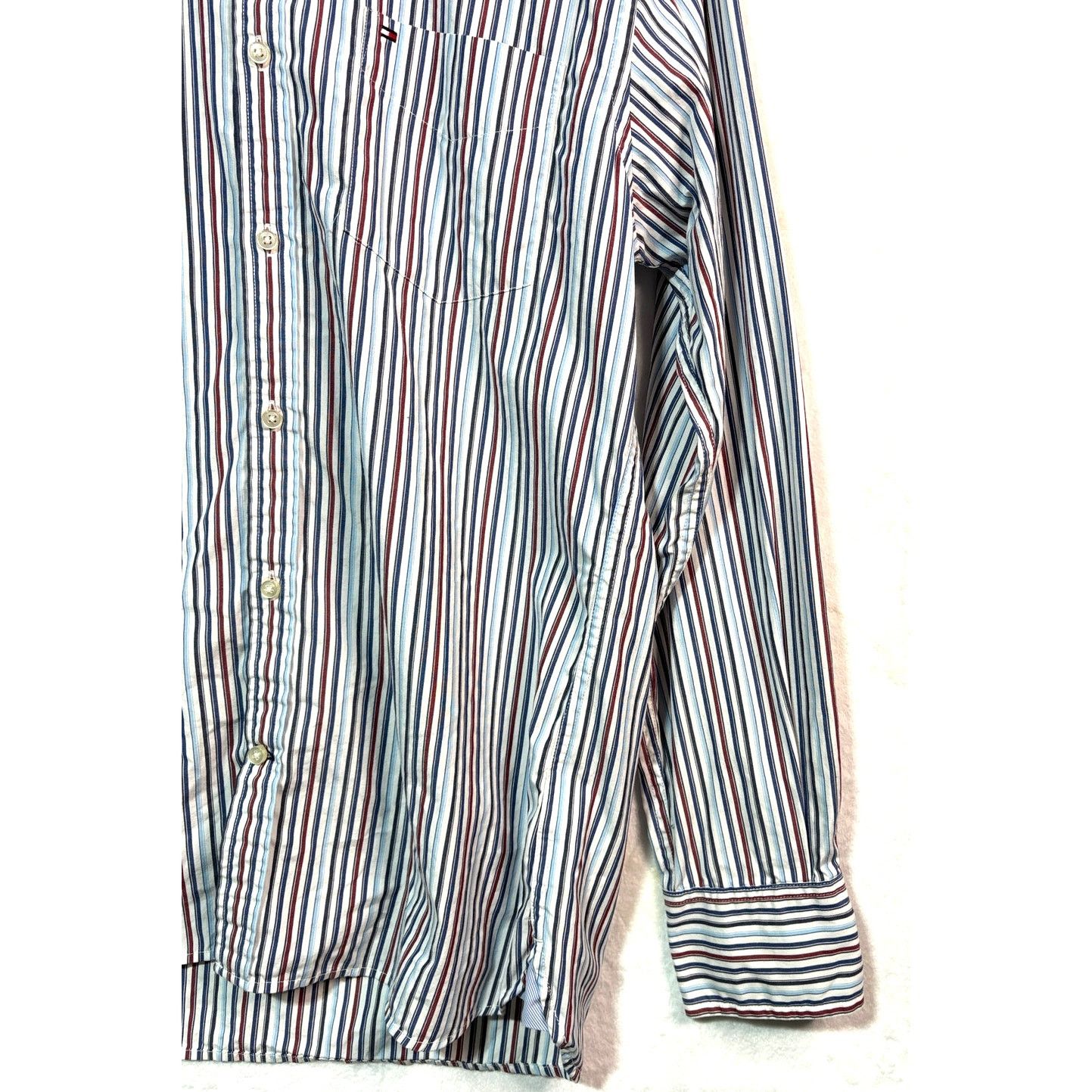 Tommy Hilfiger Size M | TOMMY HILFIGER Men's Custom-Fit Button Front Shirt Size US M / EU 48-50 / 2 - 7 Thumbnail