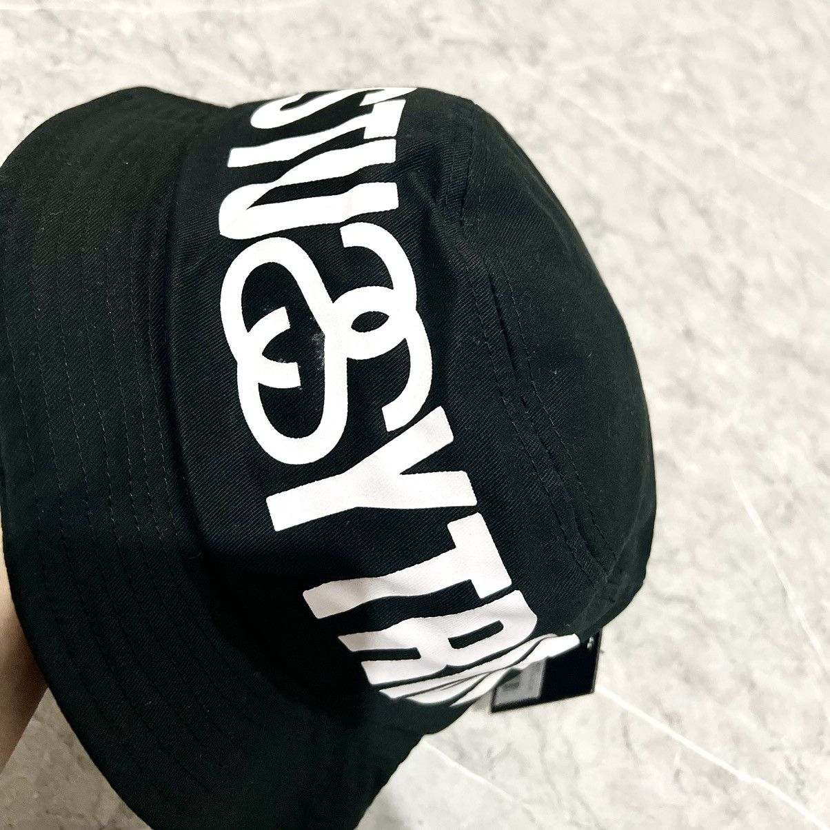 Stussy × Vintage STUSSY TRIBE BUCKET HAT BLACK Size ONE SIZE - 2 Thumbnail
