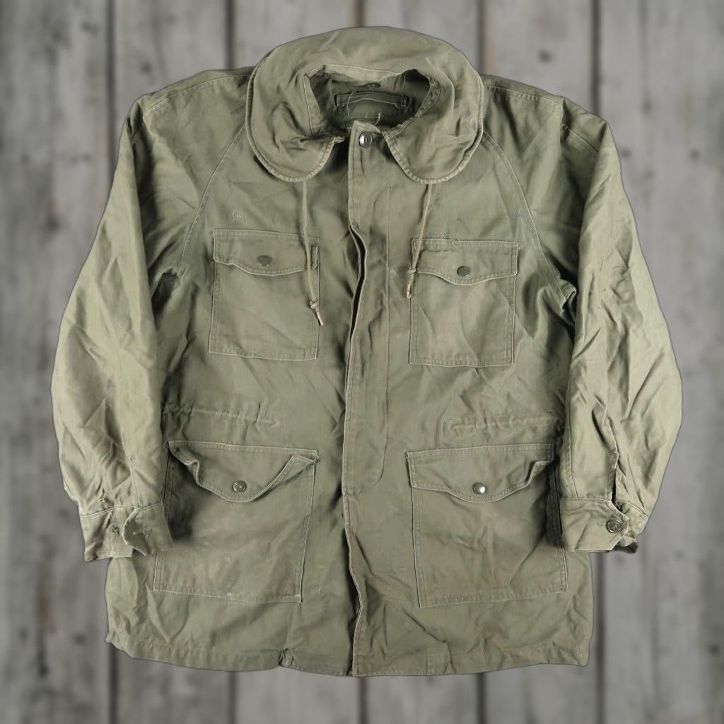 Vintage VINTAGE USAF Vietnam 60s Field Jacket Wind-Resistant OG 107 M Long Military Jacket Military Green Mens Jacket Size US M / EU 48-50 / 2 - 1 Thumbnail