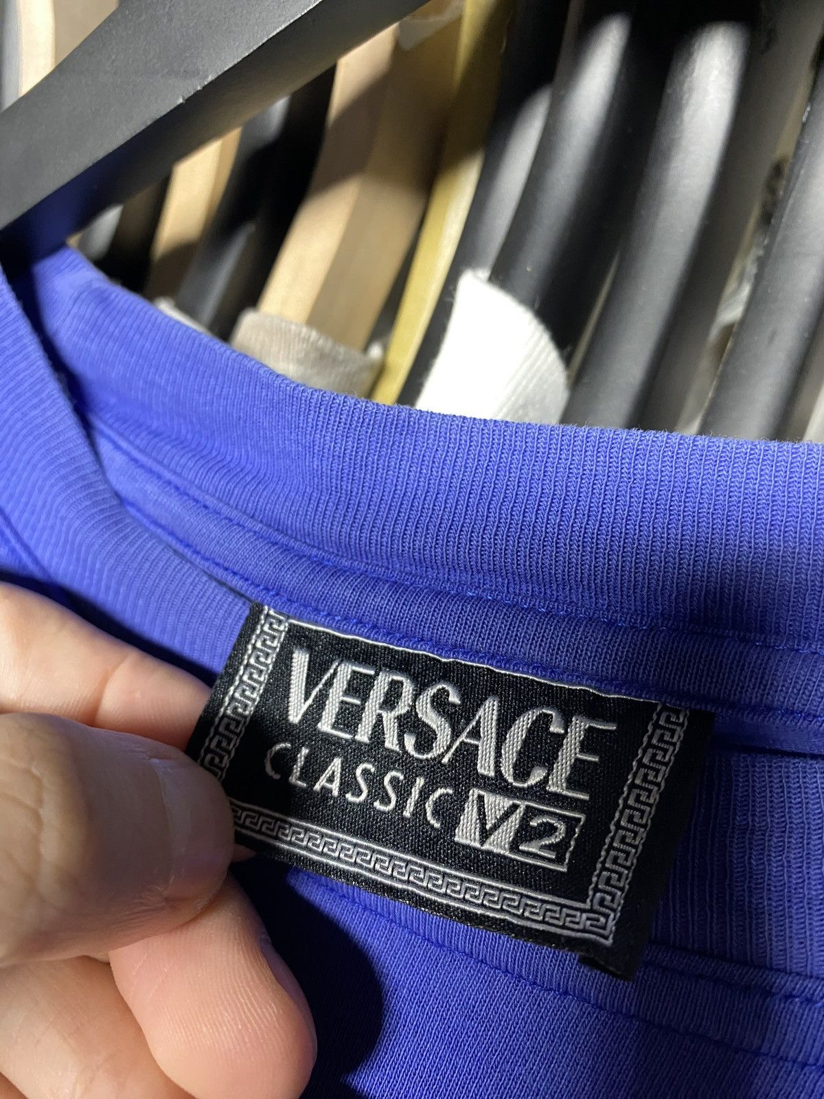 Versace Versace Spellout T-Shirt Vtg Monogram Tee Preowned Large Size US L / EU 52-54 / 3 - 3 Thumbnail