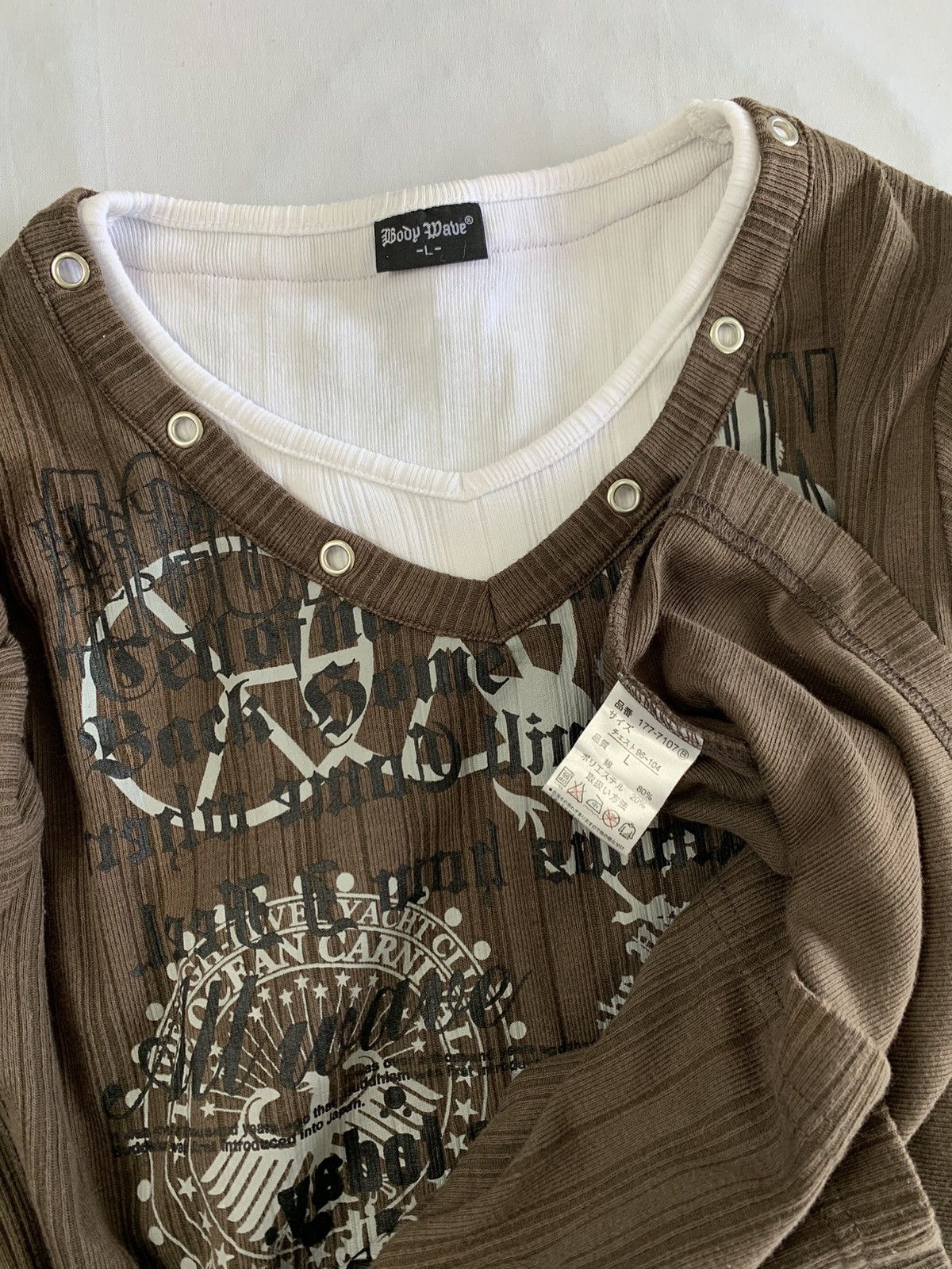 Japanese Brand Lgb style japanese brand poem longsleeve t-shirt Size US L / EU 52-54 / 3 - 4 Thumbnail