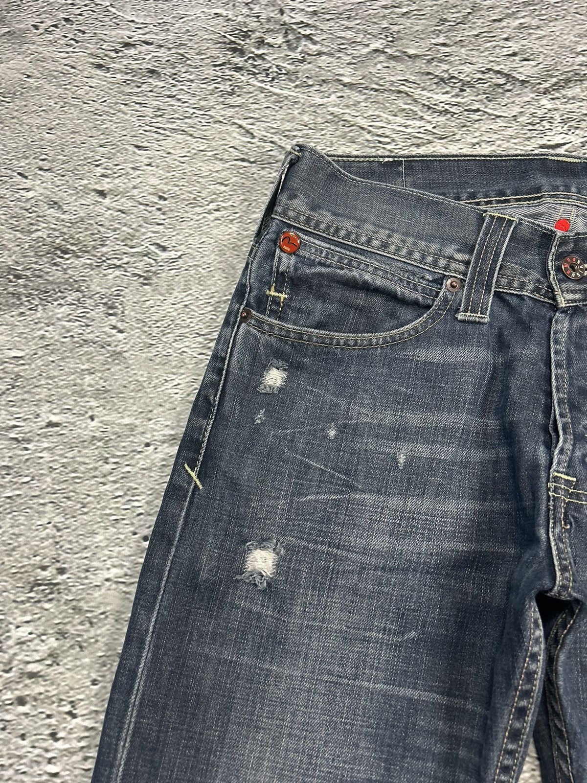 Evisu Evisu x Puma vintage navy jeans mint seagulls Size US 34 / EU 50 - 5 Thumbnail