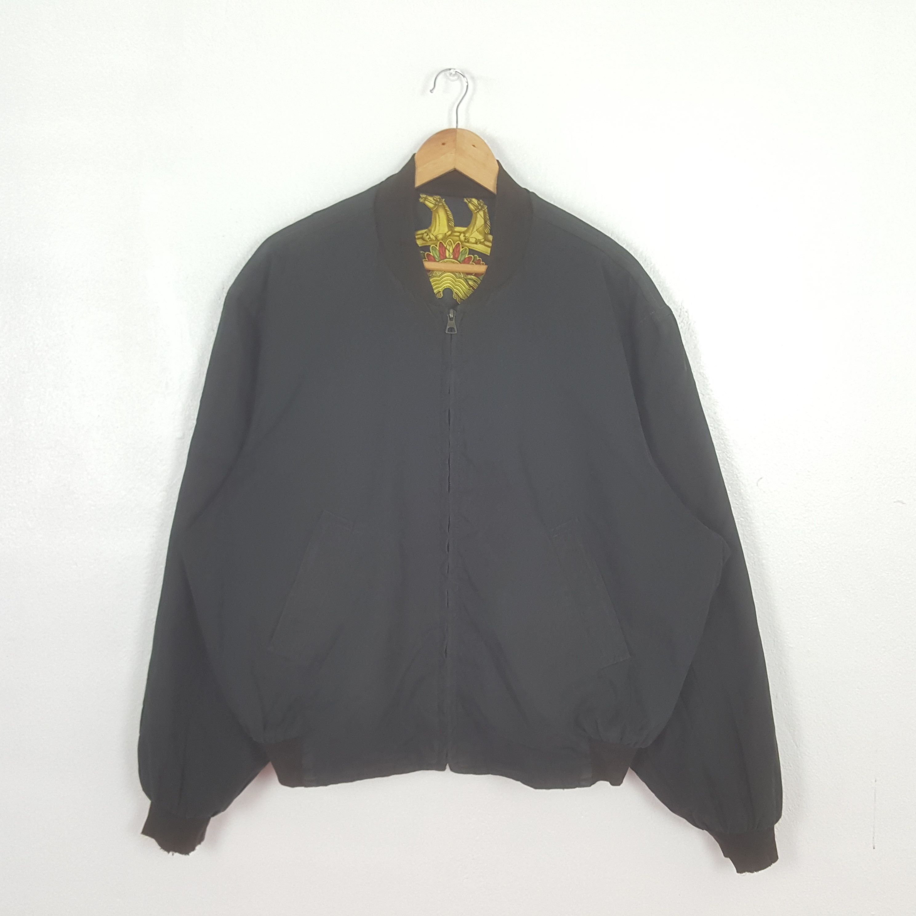 Hermes Vintage Hermes Paris Fashion Style Bombers Jacket C320N16 Size US XXL / EU 58 / 5 - 5 Thumbnail