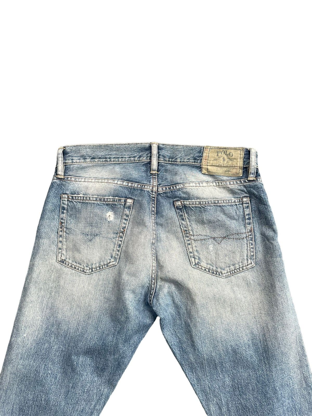 Ralph Lauren Ralph Lauren Slim Straight Distresed Denim Size US 33 - 10 Thumbnail