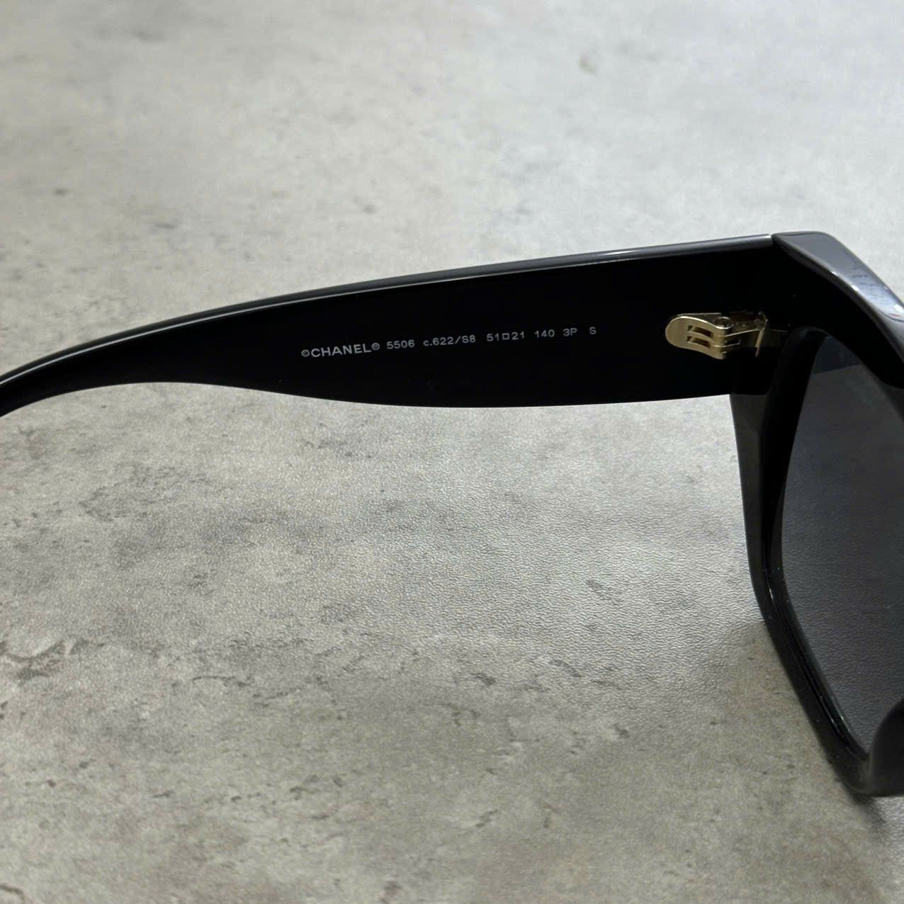Chanel CHANEL 0CH5506 C622S8 Sunglasses BLACK Size ONE SIZE - 5 Thumbnail